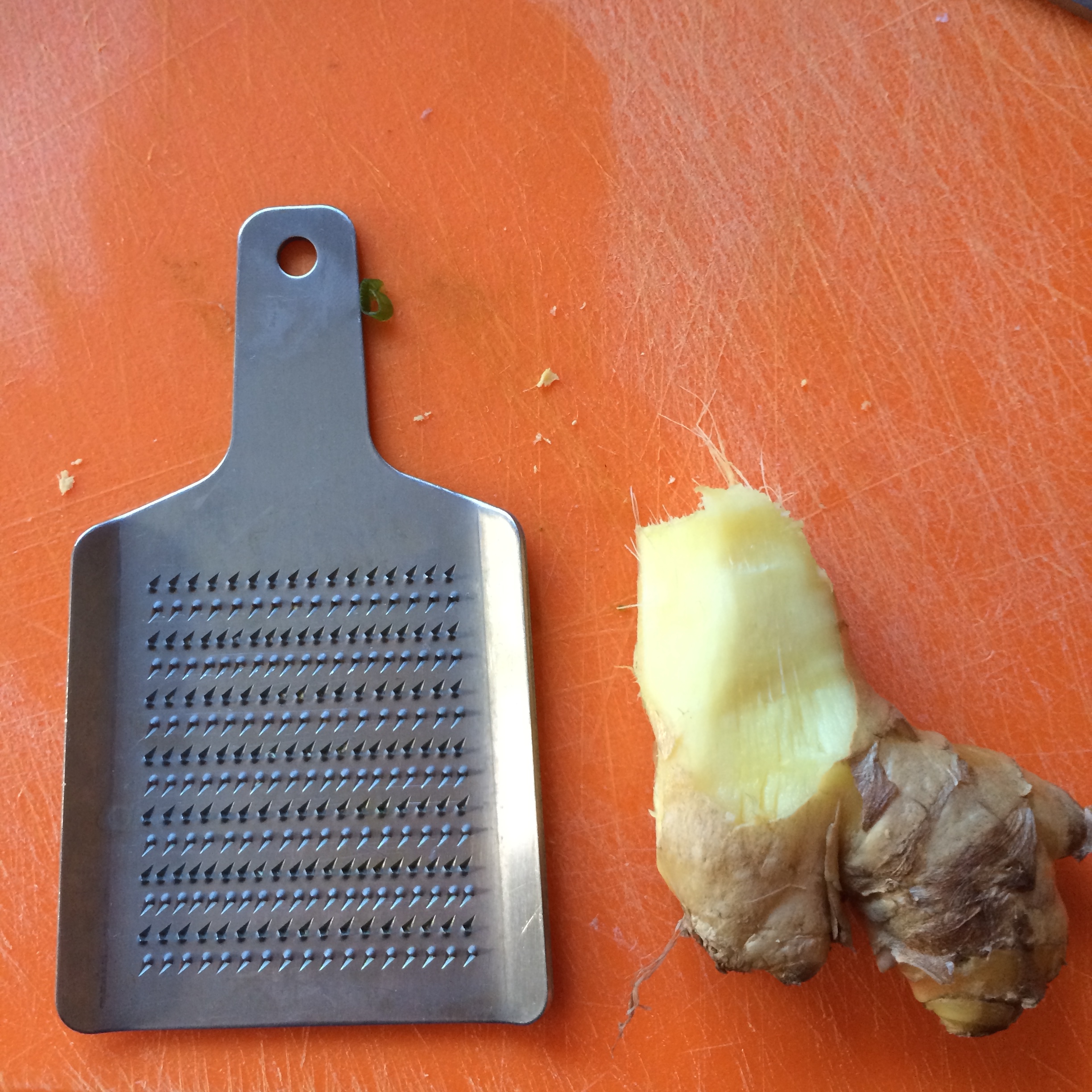 Pre-grated ginger