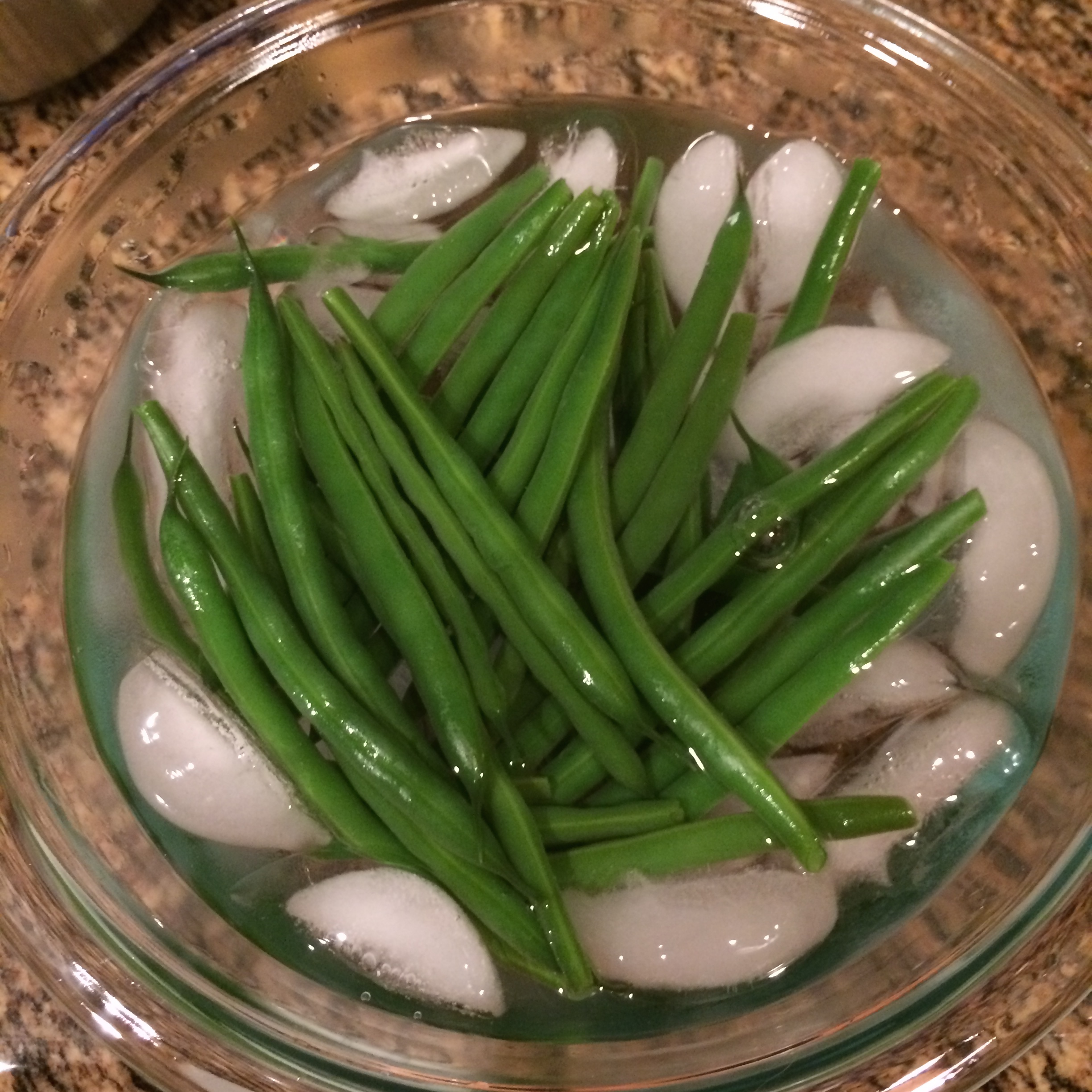 Cooling green beans