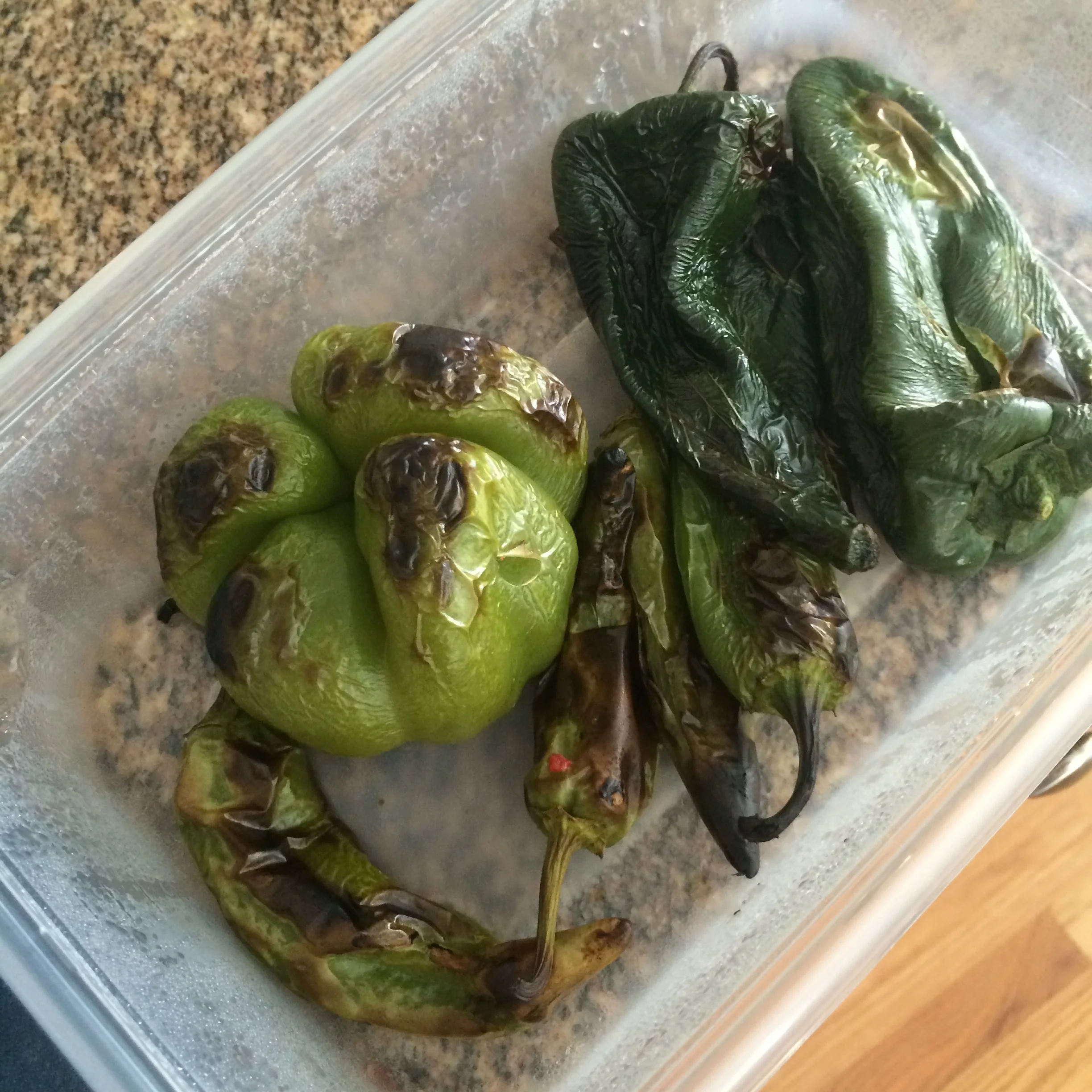 Grilled peppers