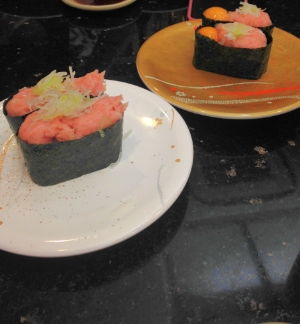 Negi Toro and Negi Toro with quail yolk