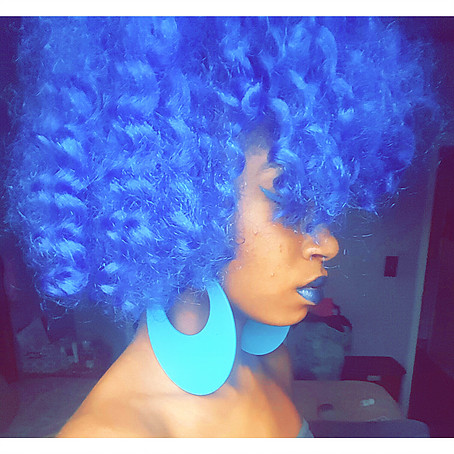 Blue Crochet Braids