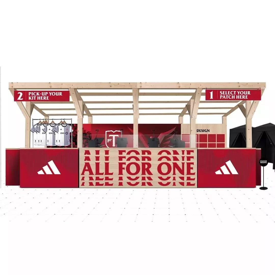 Job perk: free tickets to my first TFC match! 🎟⚽🏃😁📣

During the Starting XI program, fans at multiple matches were invited to the Kit Workshop at BMO Field to customize their community kit for free with one of 20 design options. My role involved 