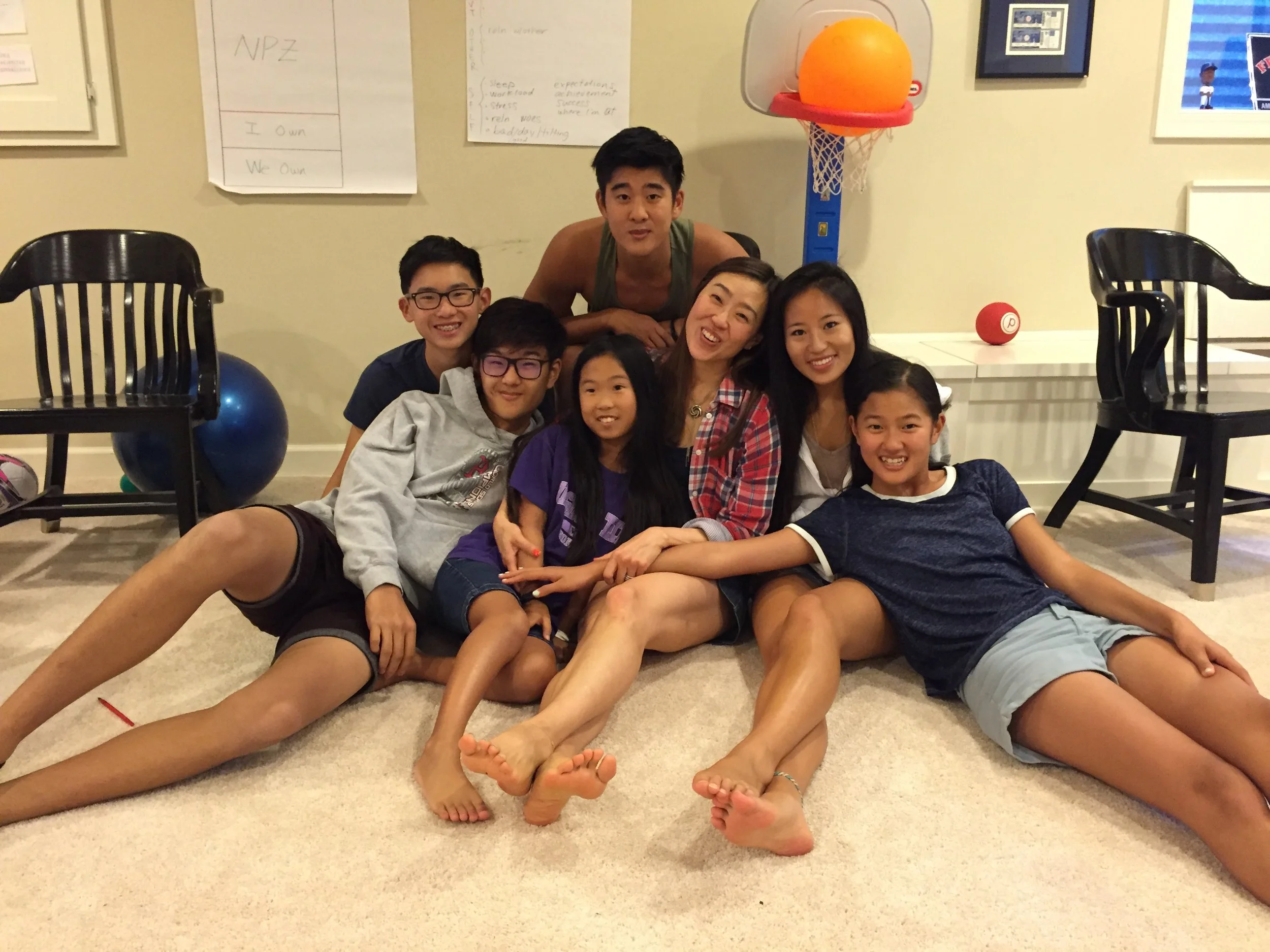 First ever Youth Effectiveness Training class with my three kids, nephew, niece and family friend!