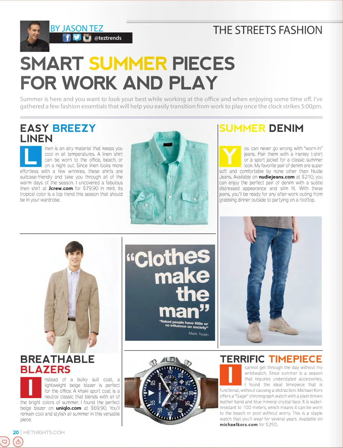 Smart Summer Pieces for Work and Play