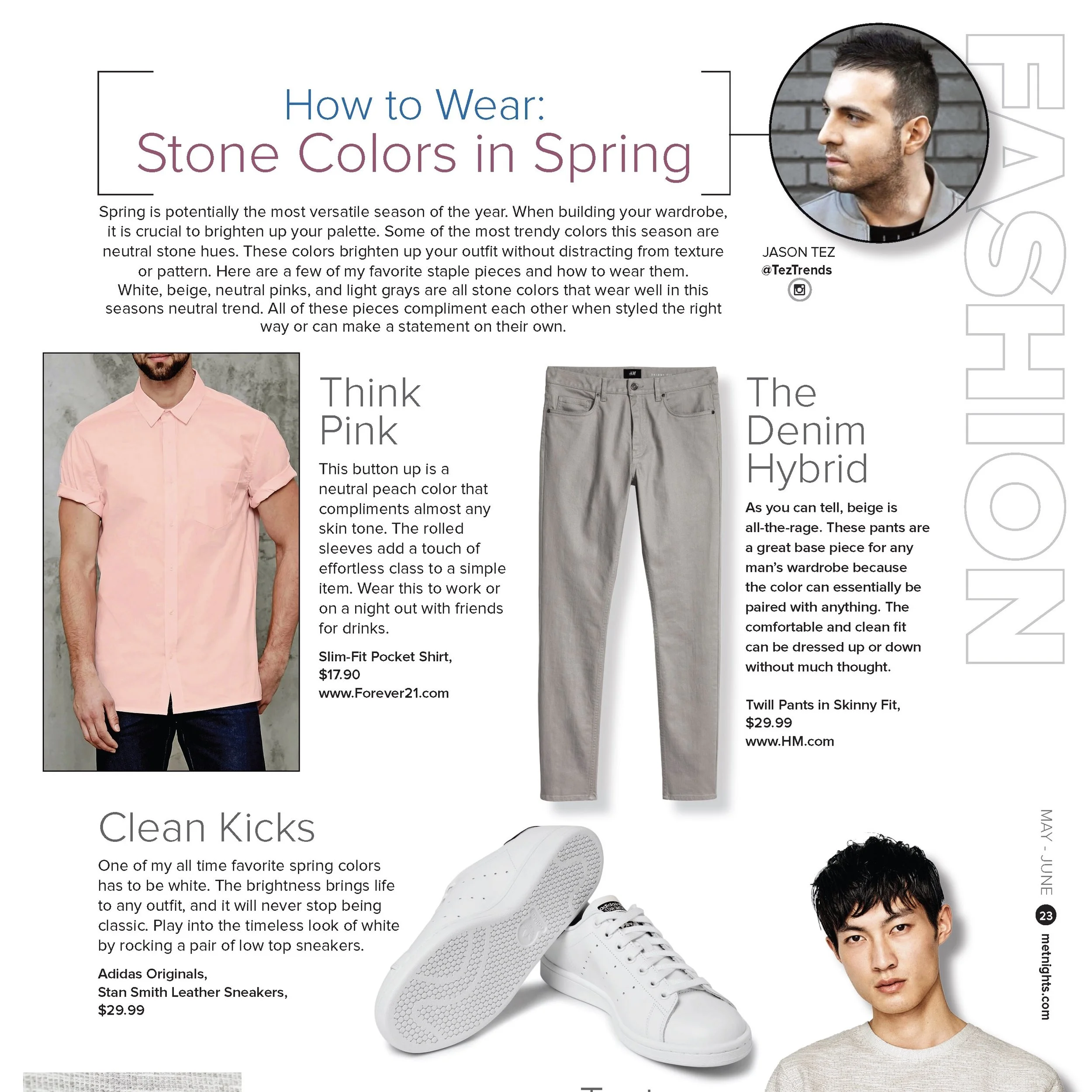 How to Wear: Stone Colors in Spring