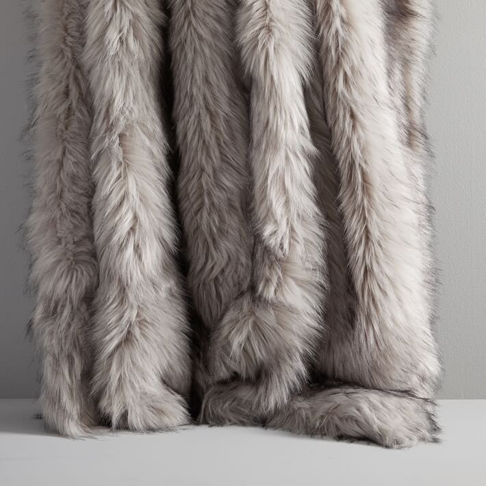 Faux Fur Throw