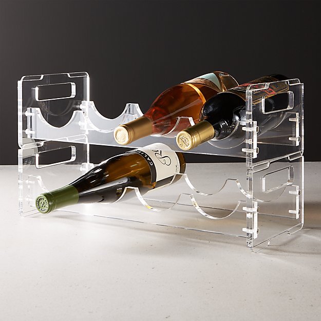 Clear Wine Rack