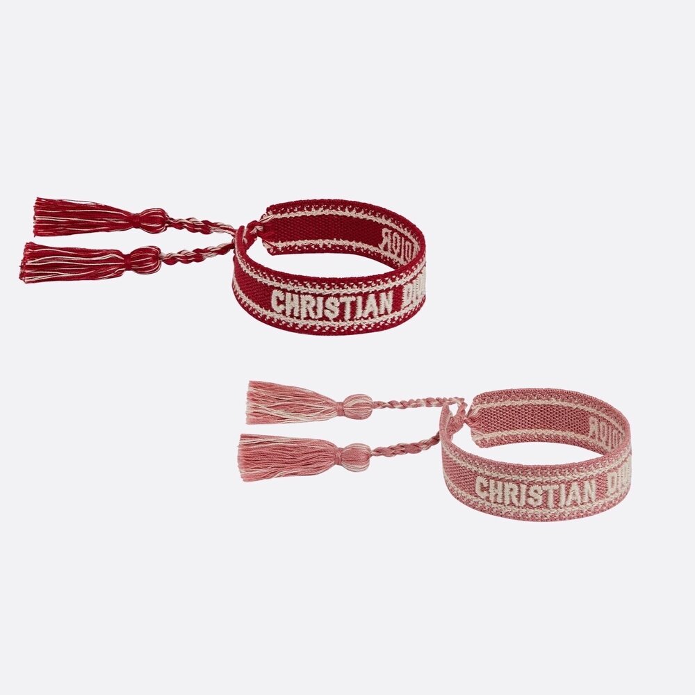 J'Adior Bracelet Set - Red &amp; Pink