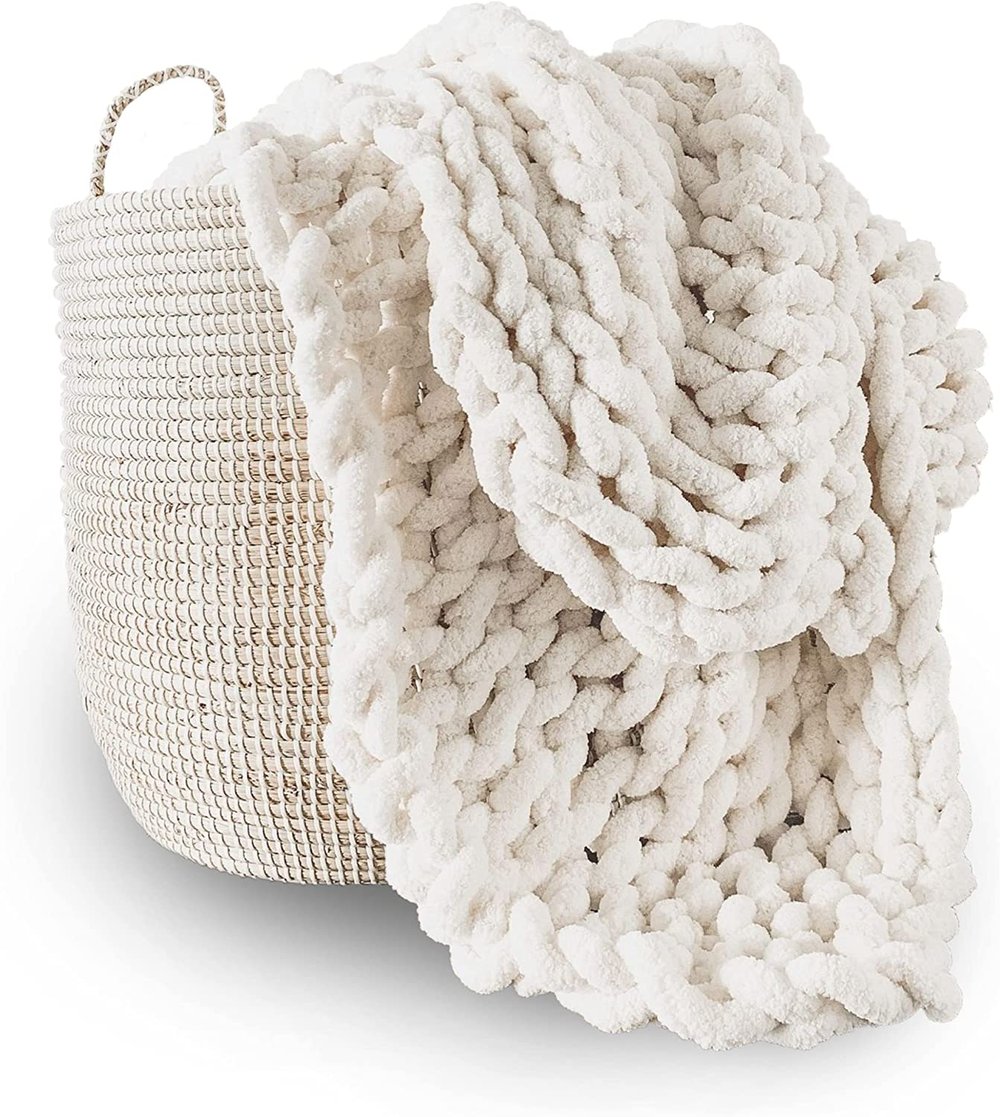 *Adyrescia - Chunky Knit Blanket Throw