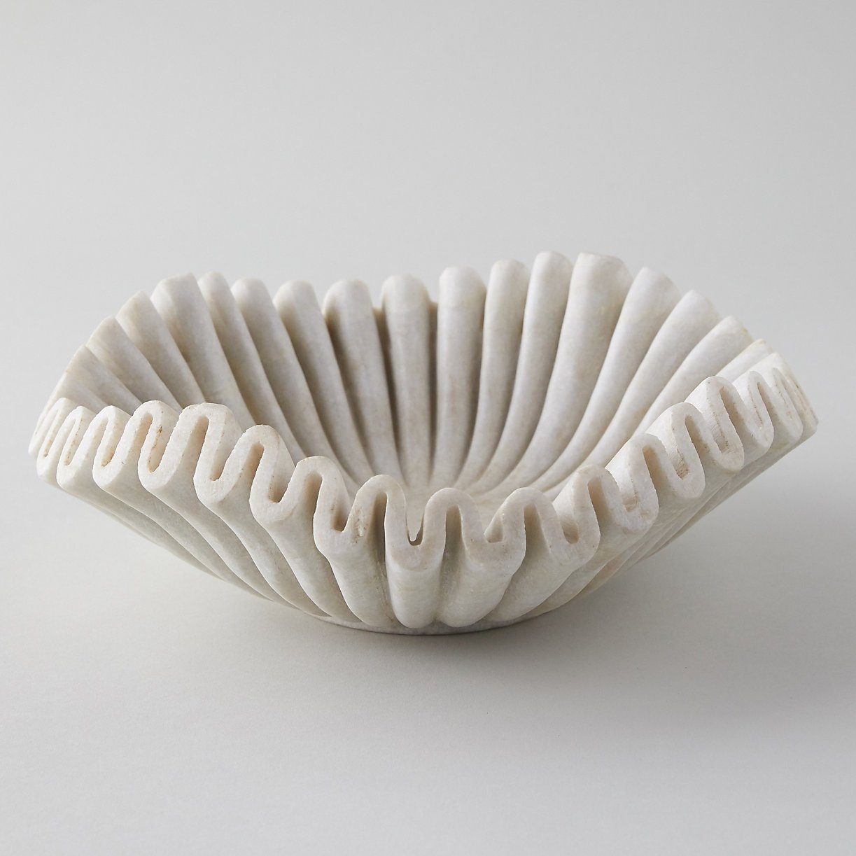 *Ruffled Marble Bowl