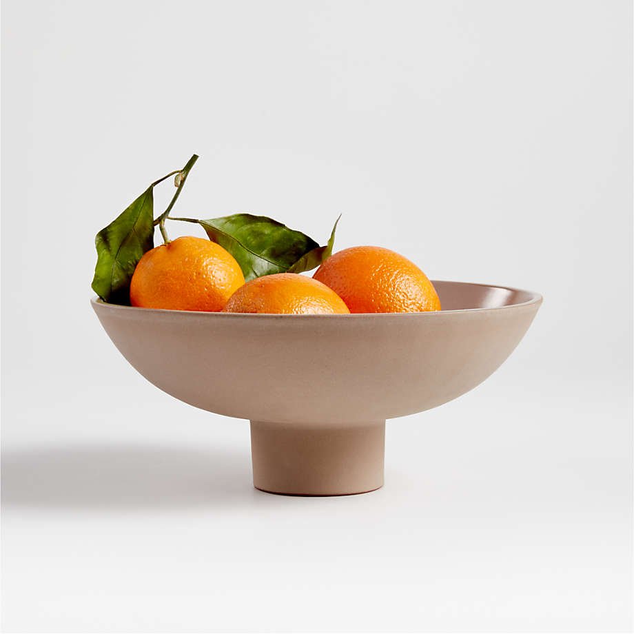 Crate &amp; Barrel - Clay Footed Bowl