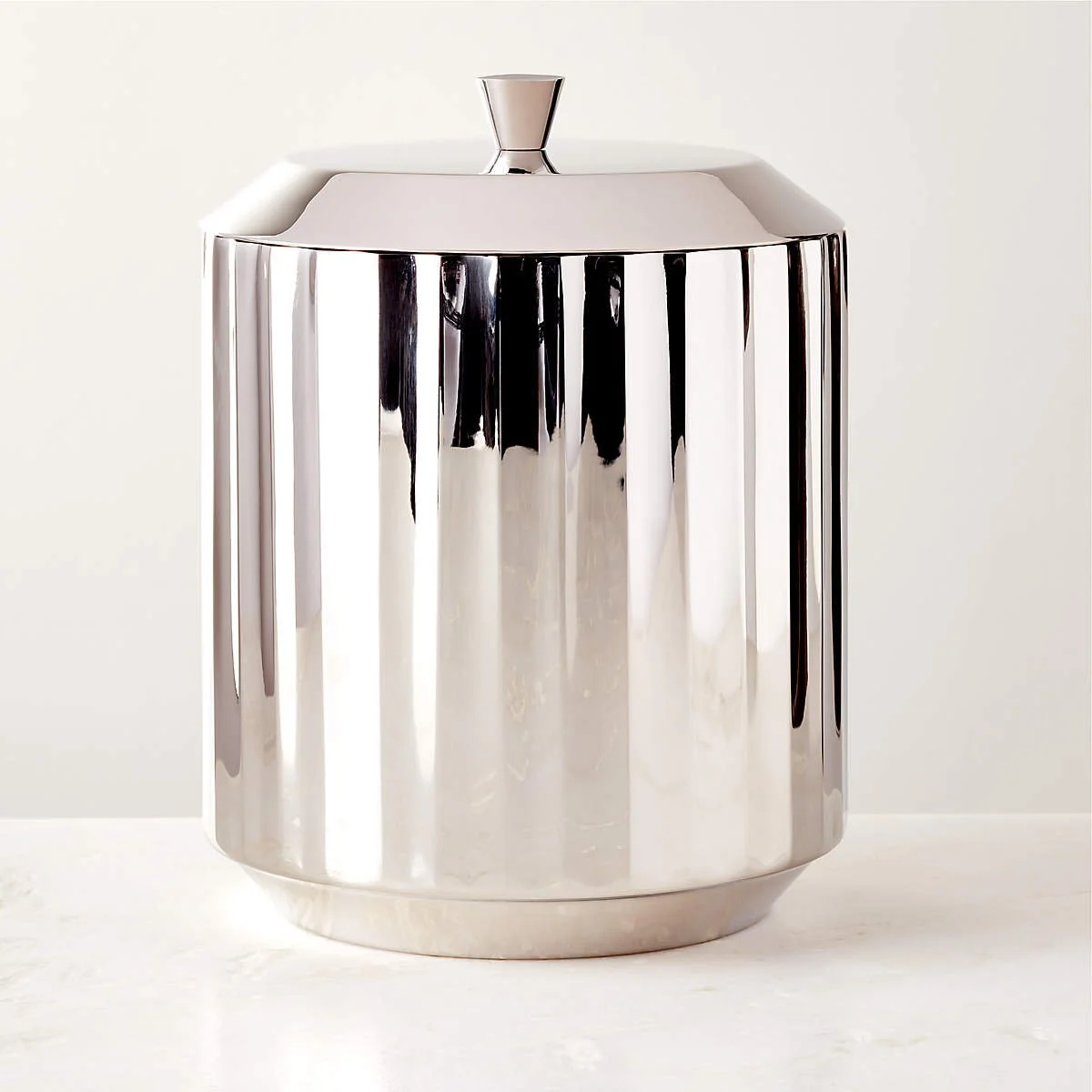 CB2 - Milano Stainless Steel Ice Bucket