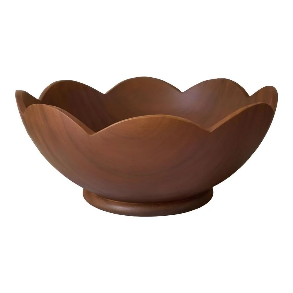 Scalloped Wood Bowl by Sarah Sherman Samuel