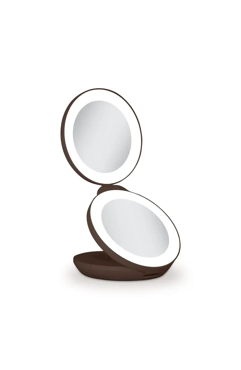 ZADRO - Lighted Travel Mirror with Magnification &amp; Folding-to-Compact