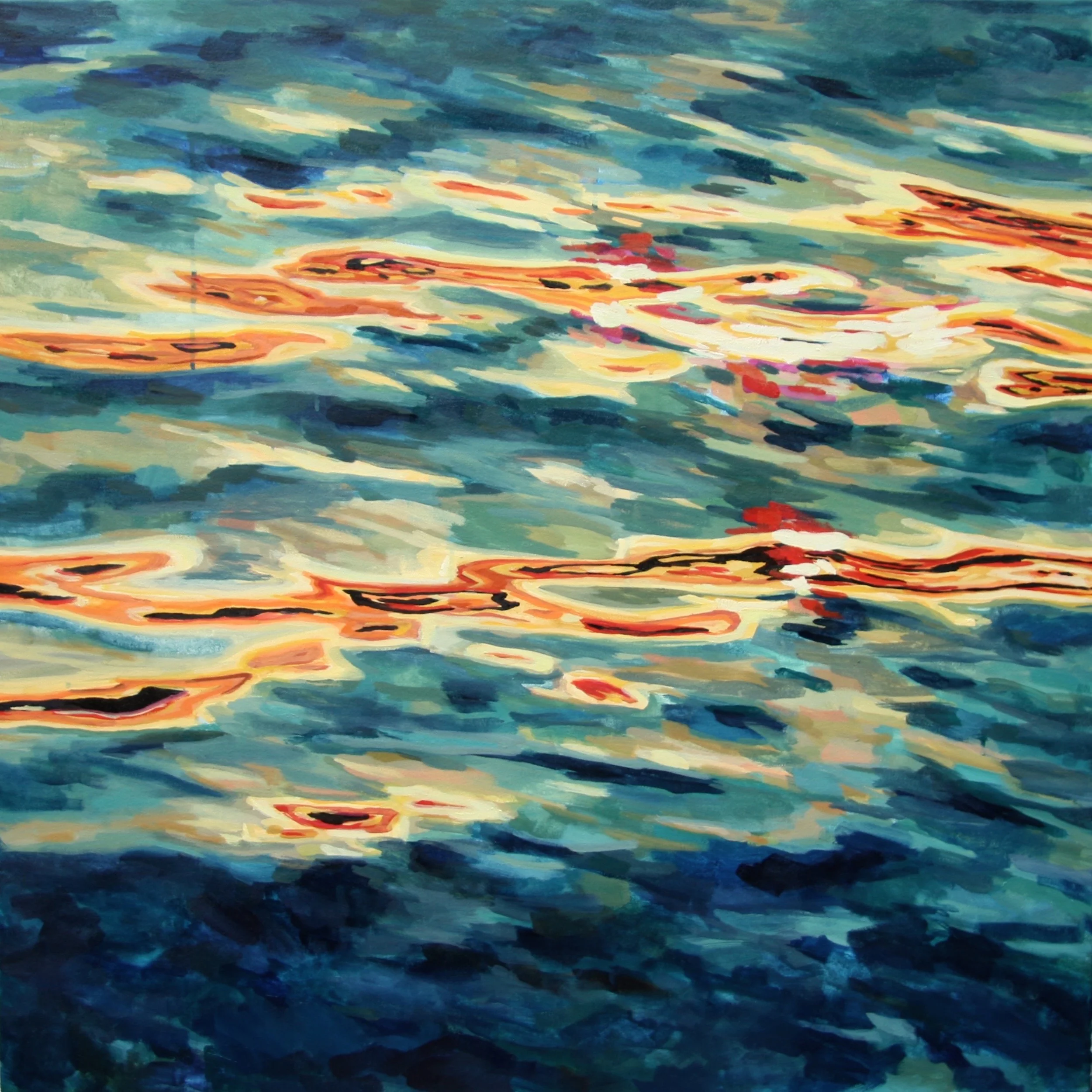 Drift. Water soluble oil on canvas. 36" x 36"