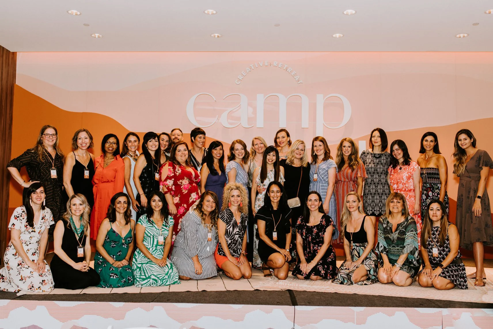 We took group photos based on the year we joined Minted - here I am (top row, second from the left) with the class of 2014.