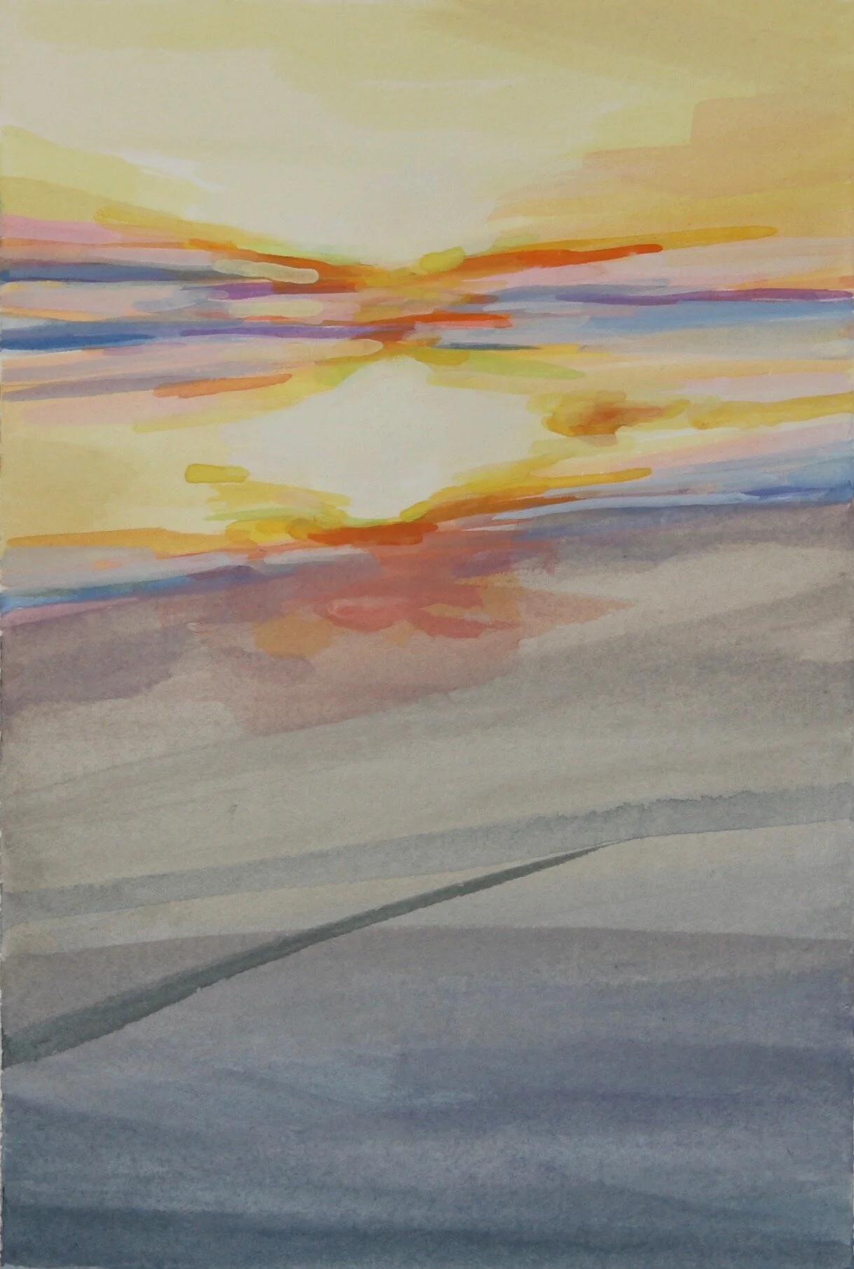 ‘Warm Shoreline’20194” x 6”gouache on papersold