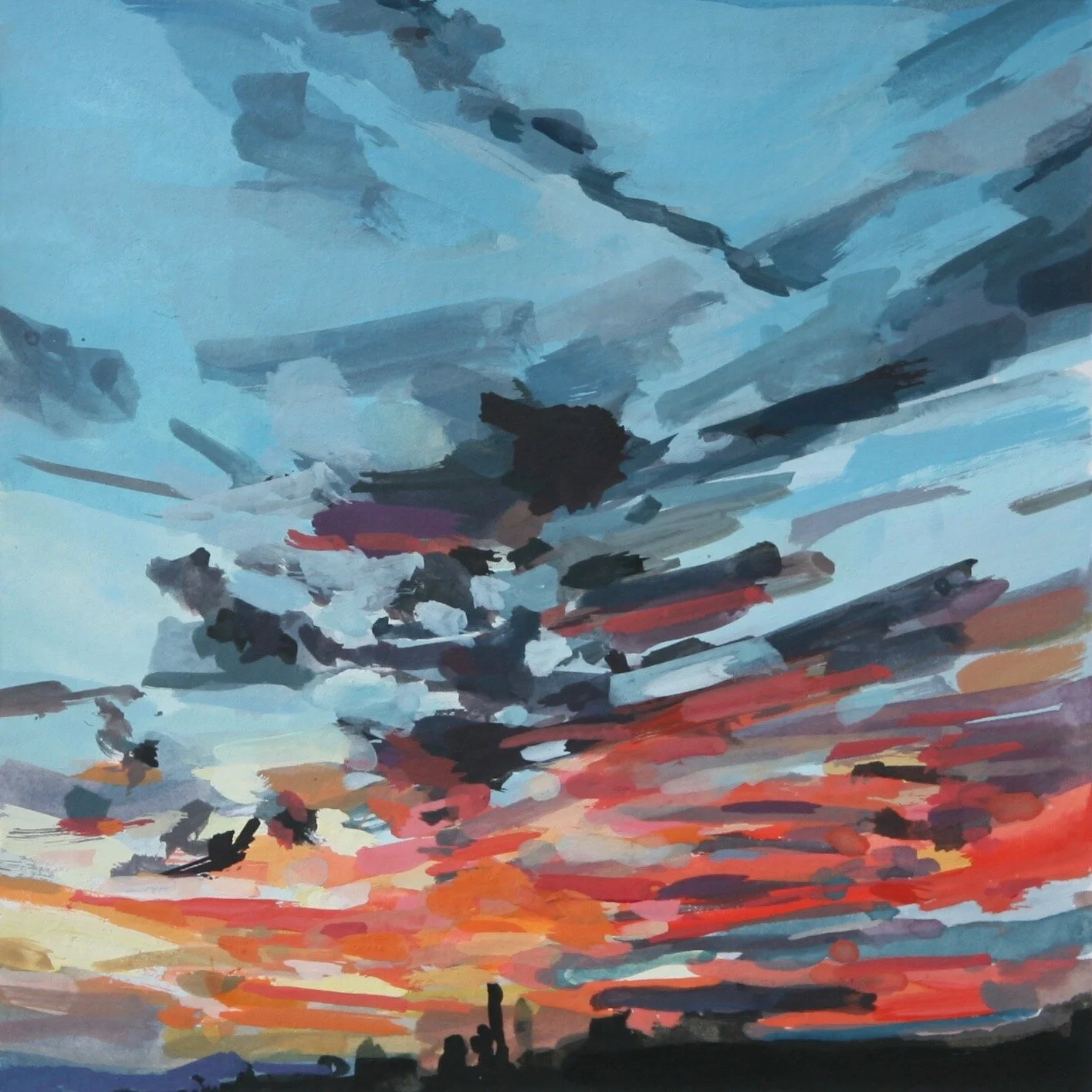 ‘Wisp’20194” x 4”gouache on papersold