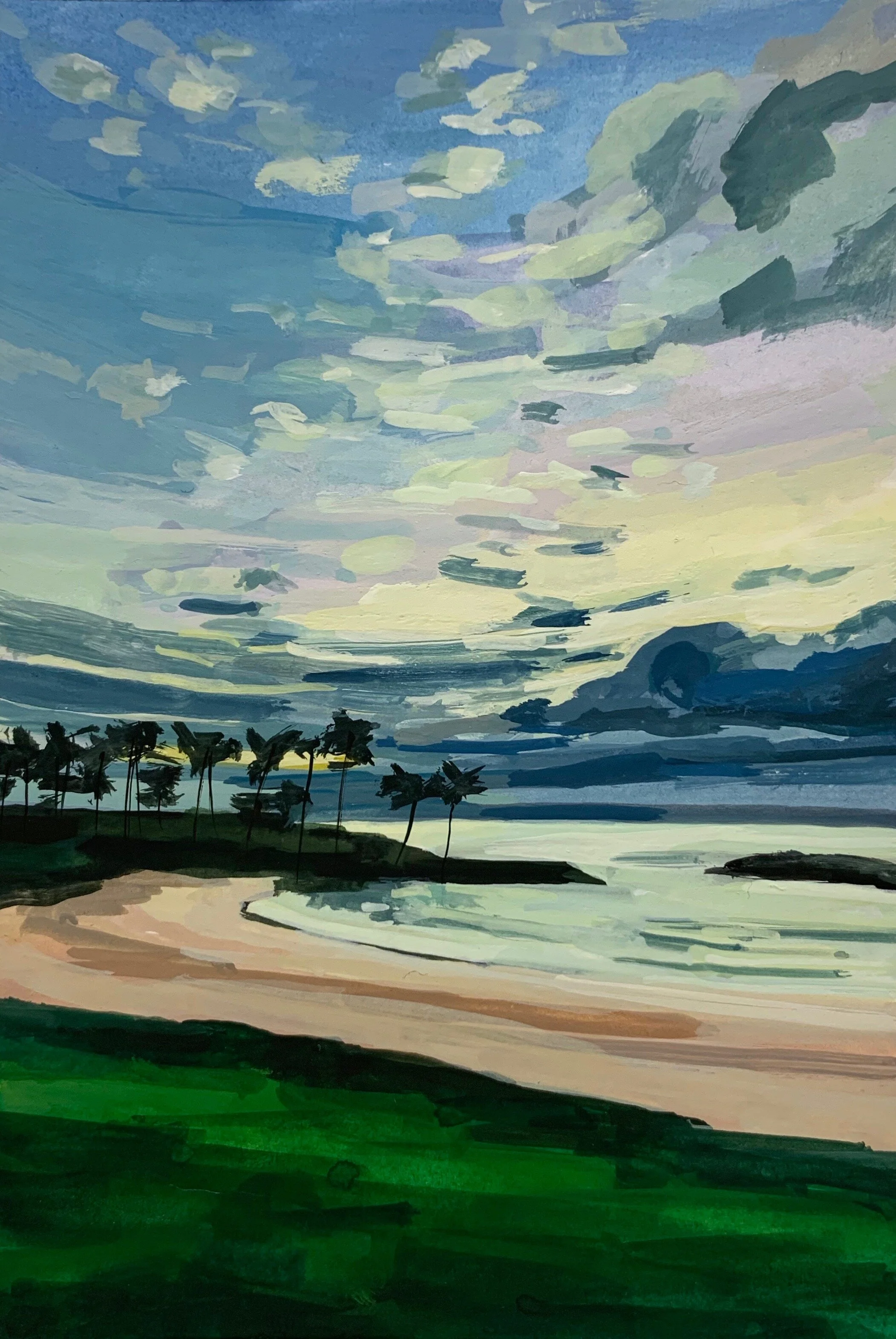 ‘Ko Olina’20194” x 6”gouache on papersold