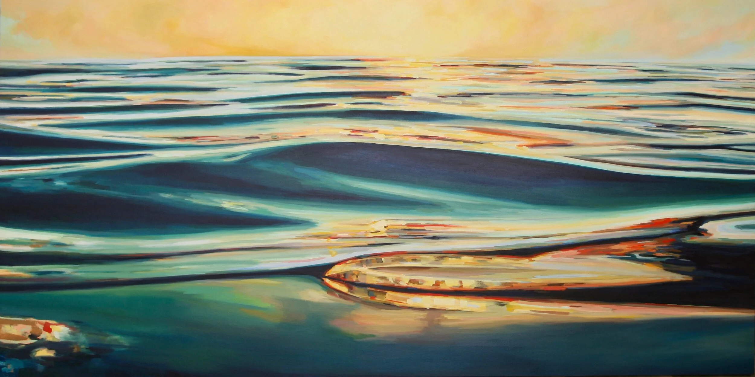 ‘Shine III’201884” x 42”water soluble oil on canvassold