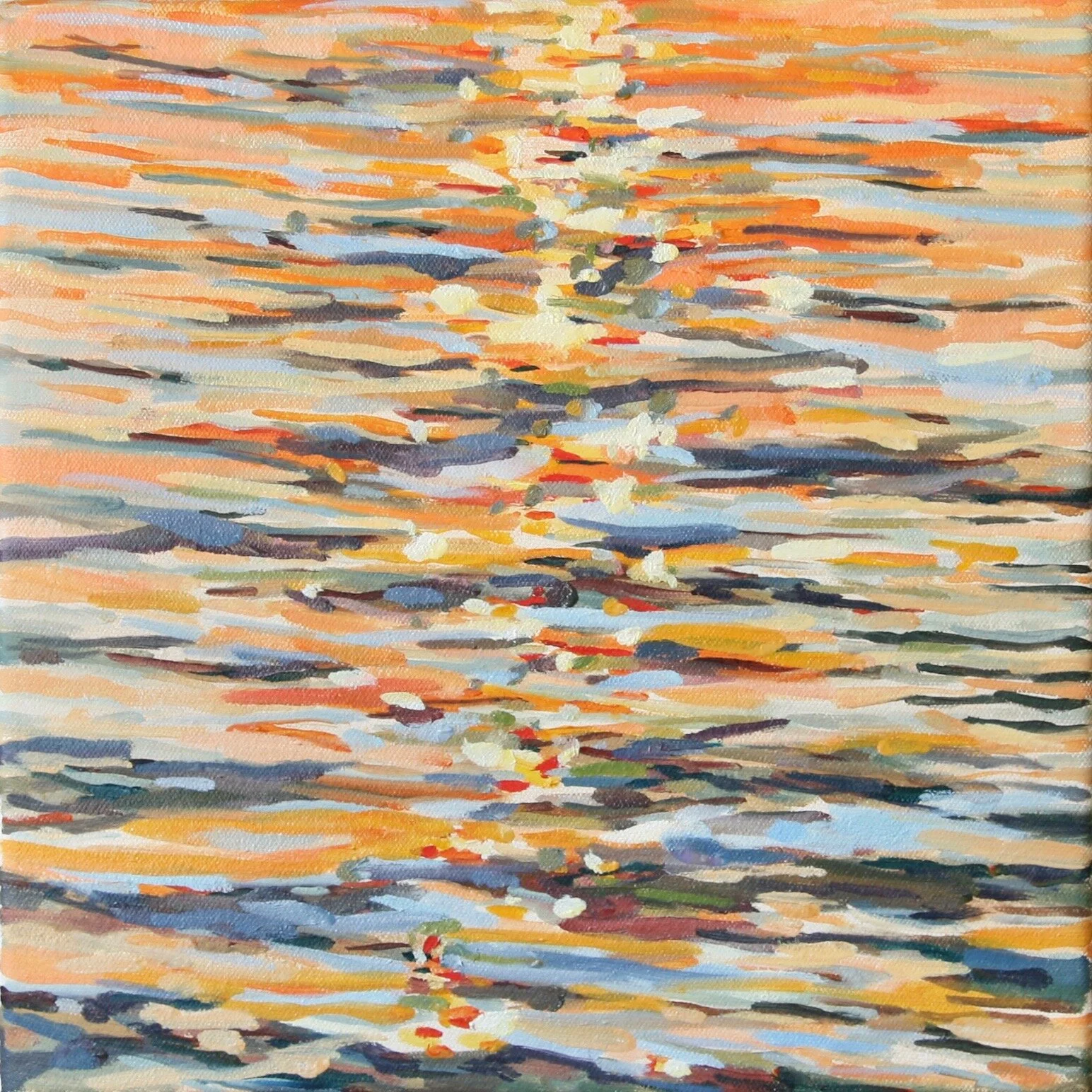 ‘Light Shift’ 2016-2018 12” x 12” water soluble oil on canvas
