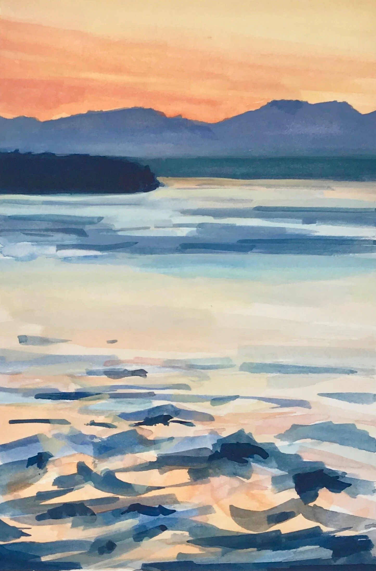 ‘Seahurst Study’20184” x 6”gouache on papersold