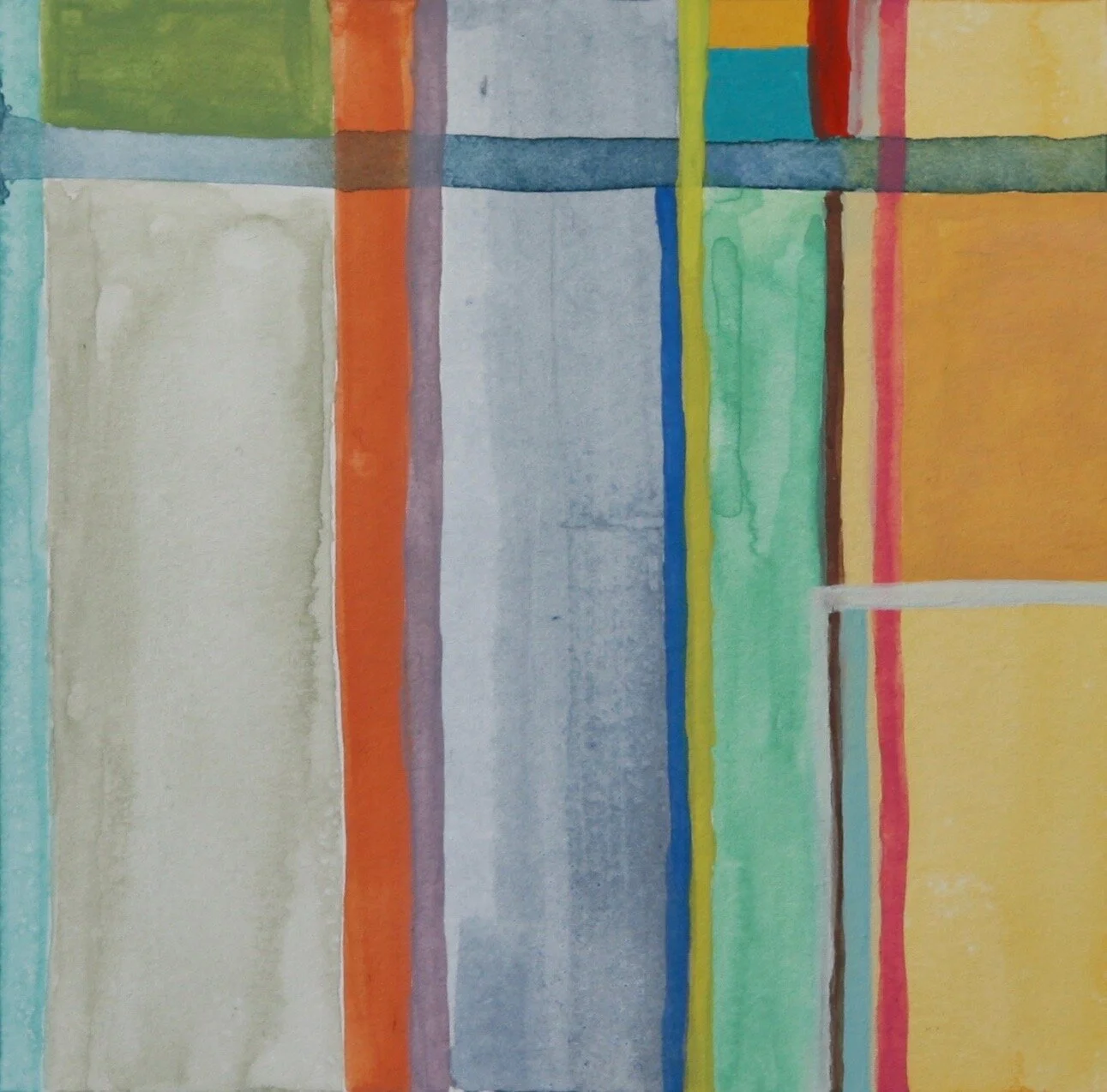 ‘Sunset Grid III’ 2018 3” x 3” gouache on paper sold