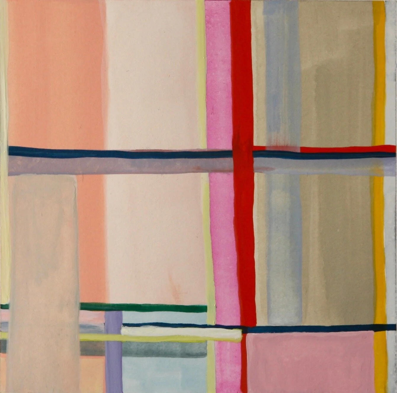 ‘Peach Grid’20184” x 4”gouache on papersold