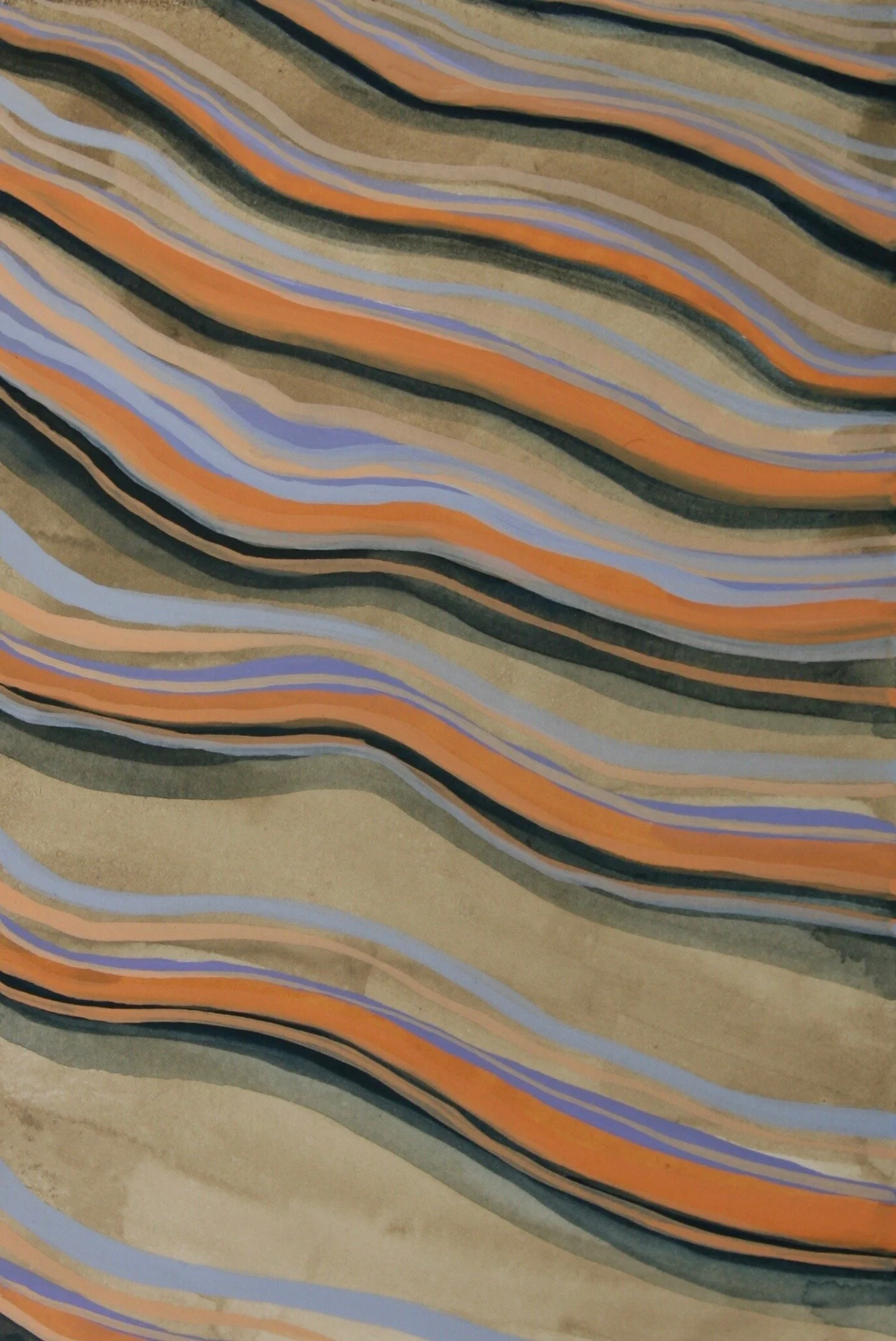 ‘Sand Wave I’ 2018 5” x 7” gouache on paper available