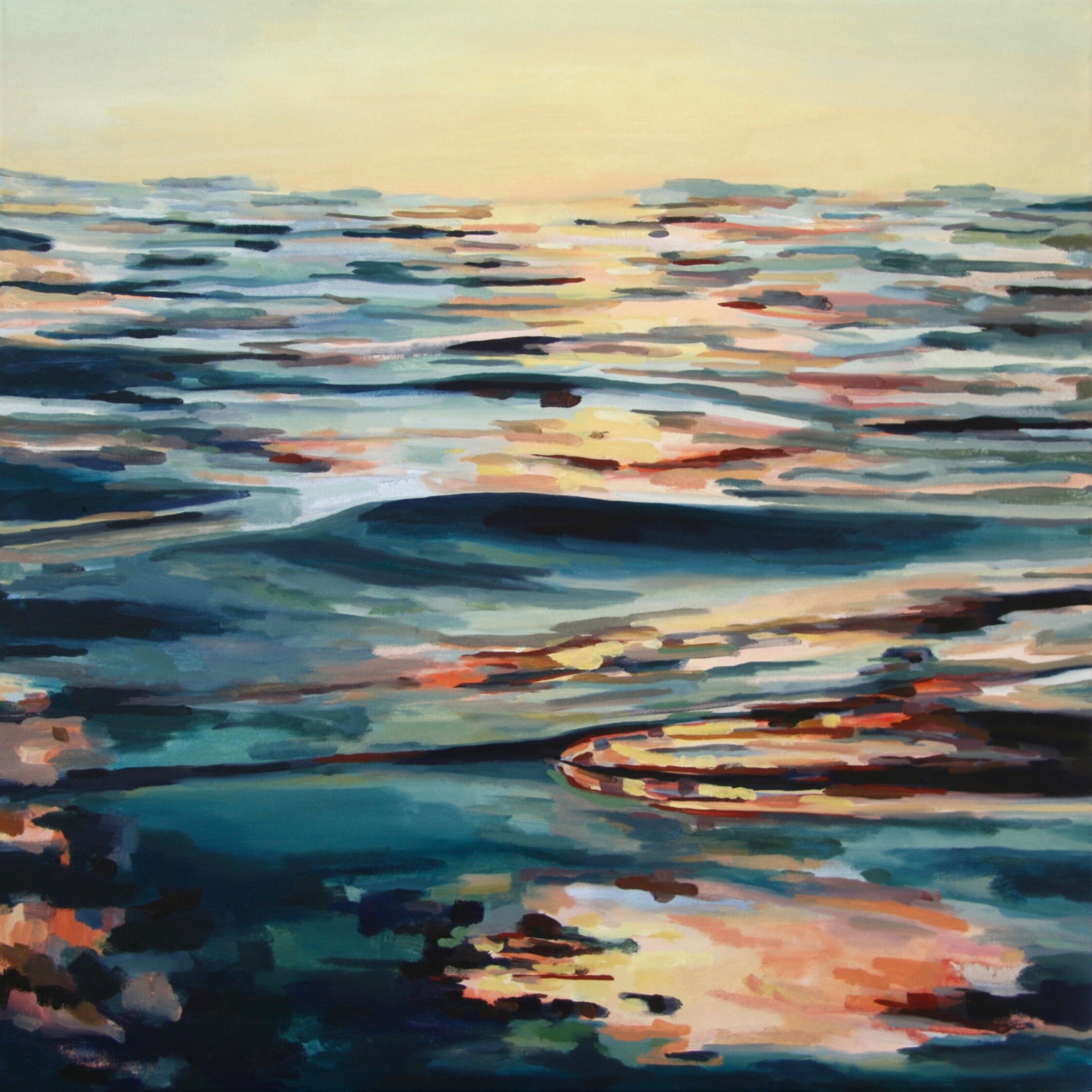 ‘Pool’ 2016 30” x 30” water soluble oil on canvas sold