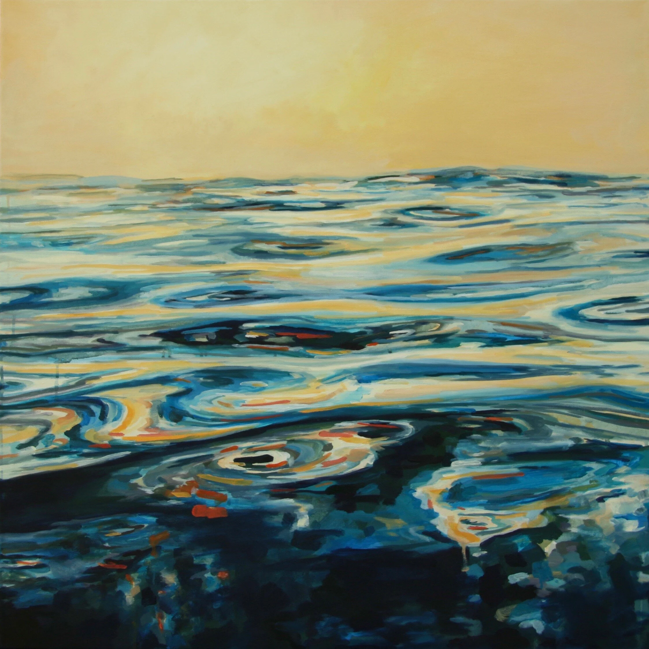 ‘Eddy’ 2016 30” x 30” water soluble oil on canvas sold