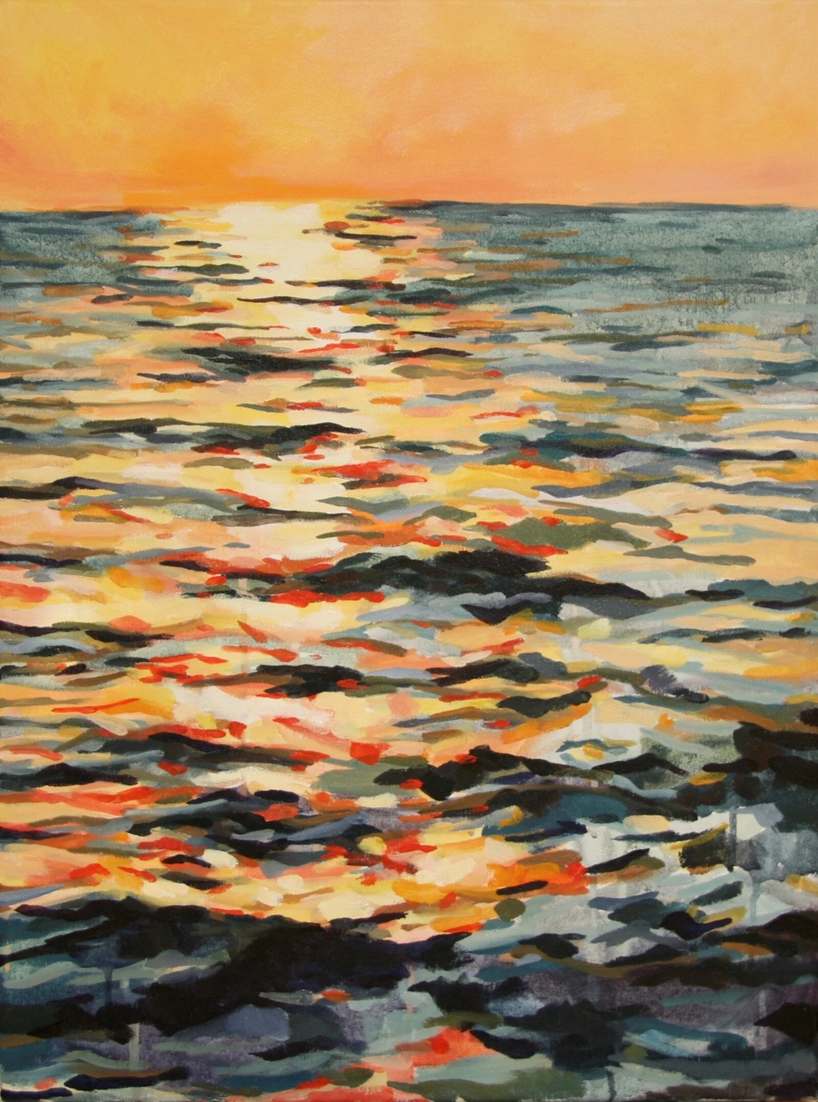 ‘Hot Water’ 2016 18” x 24” water soluble oil on canvas sold
