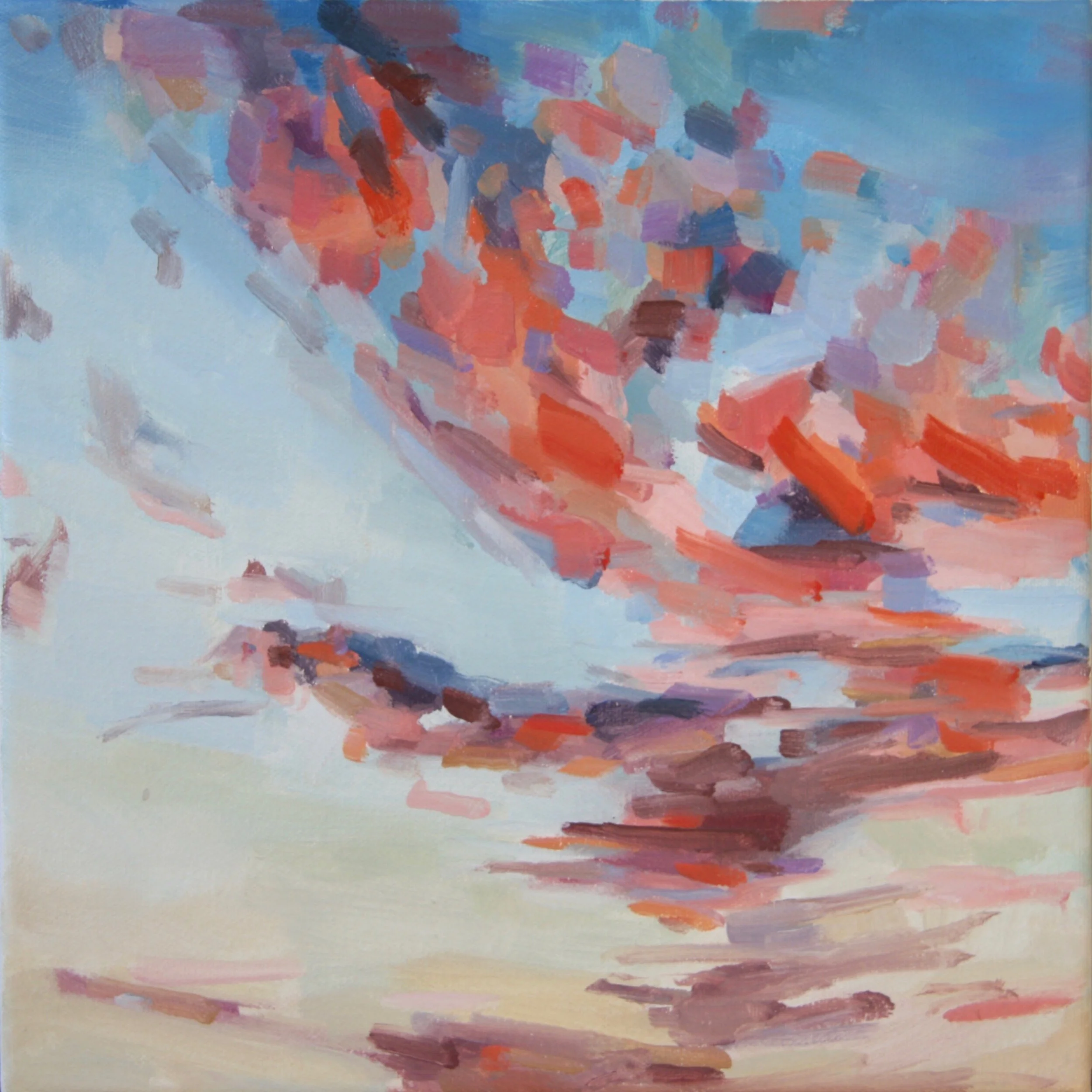 ‘Outstretch’ 2016 12” x 12” water soluble oil on canvas available