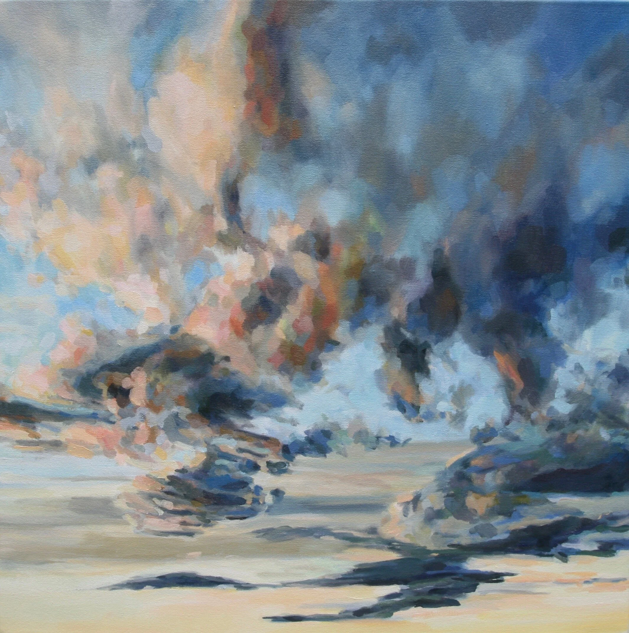 ‘Billow II’ 2016 24” x 24” water soluble oil on canvas sold