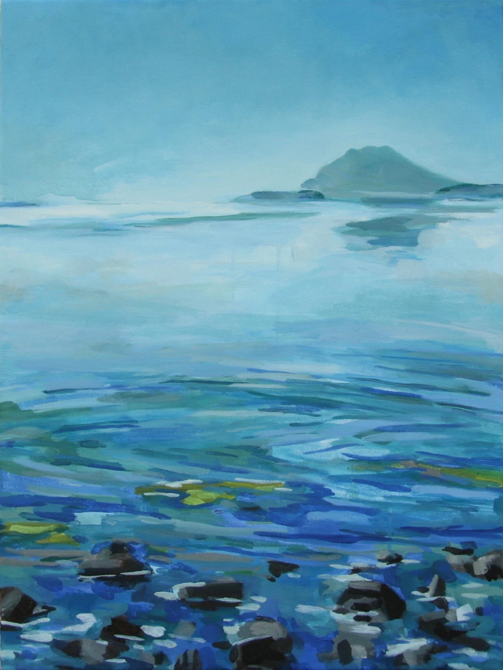 ‘Padilla Bay I’ 2016 18” x 24” water soluble oil on canvas available