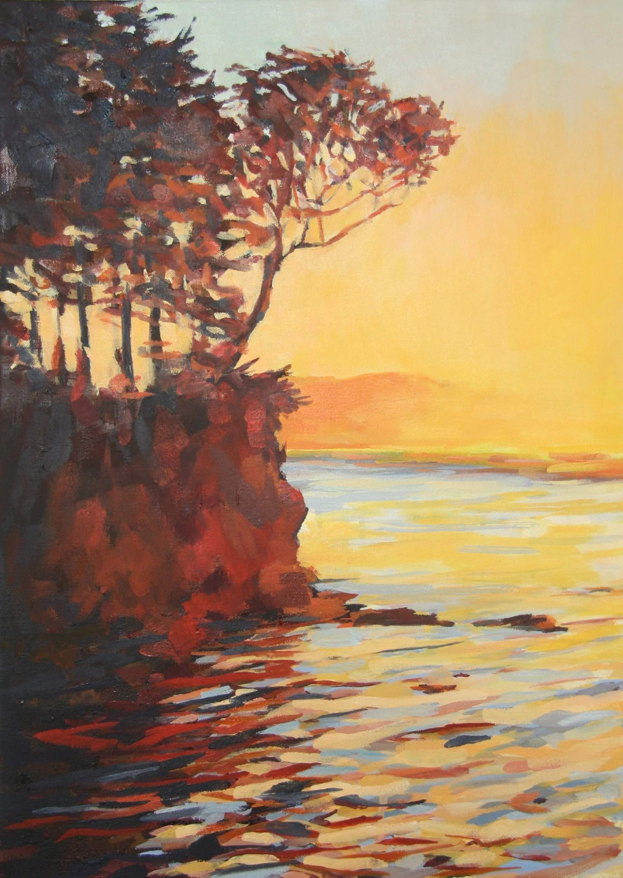 ‘Spieden Channel’ 2015 16” x 22” water soluble oil on canvas sold