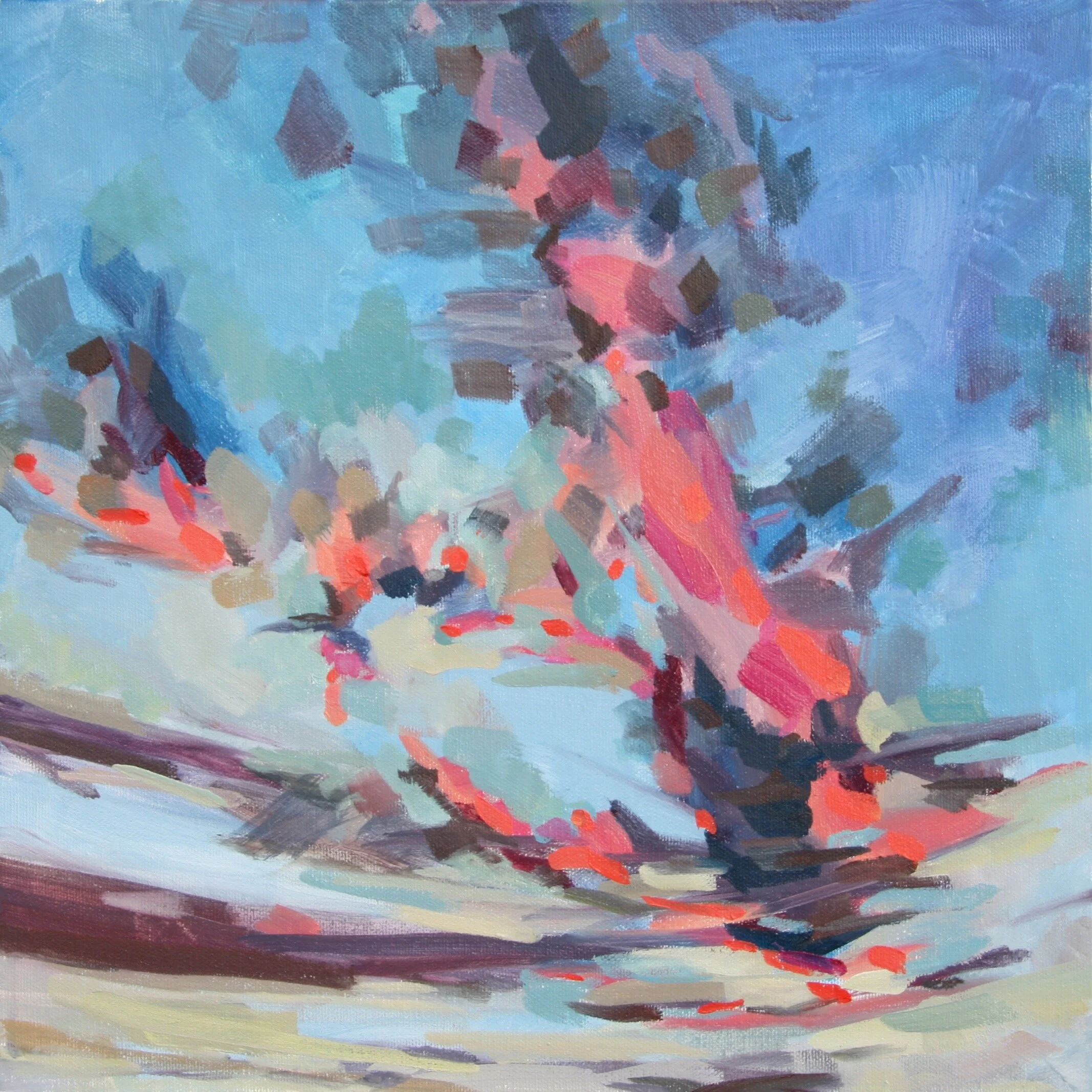 ‘Soar’ 2015 14” x 14” water soluble oil on canvas sold