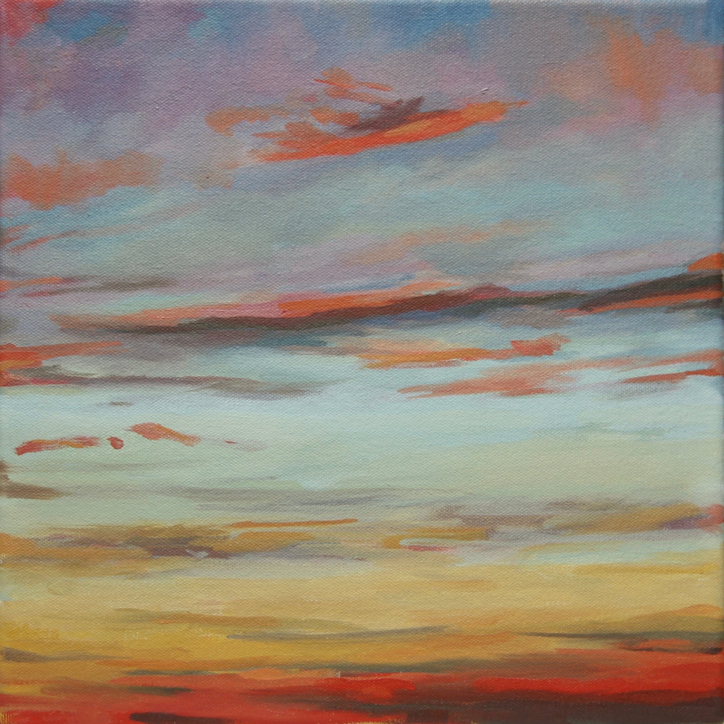 ‘Striated I’201512” x 12”water soluble oil on canvassold