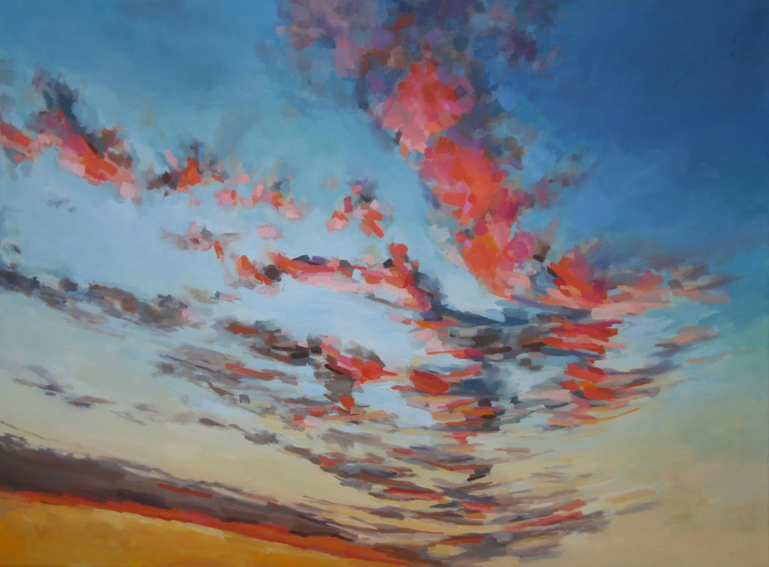 ‘Twilight II’ 2015 40” x 30” water soluble oil on canvas sold