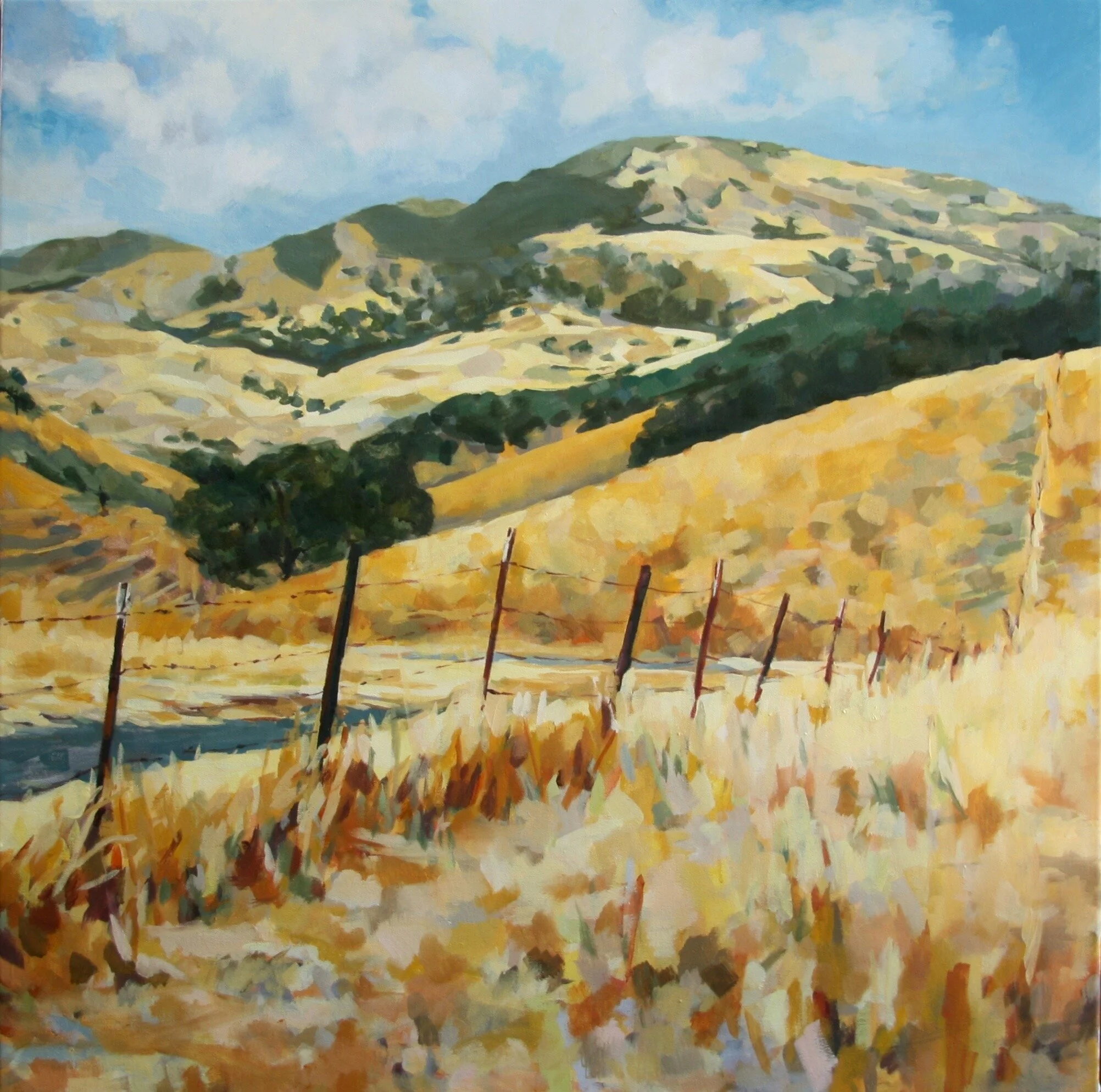 ‘Mt. Diablo I’ 2015 36” x 36” water soluble oil on canvas sold