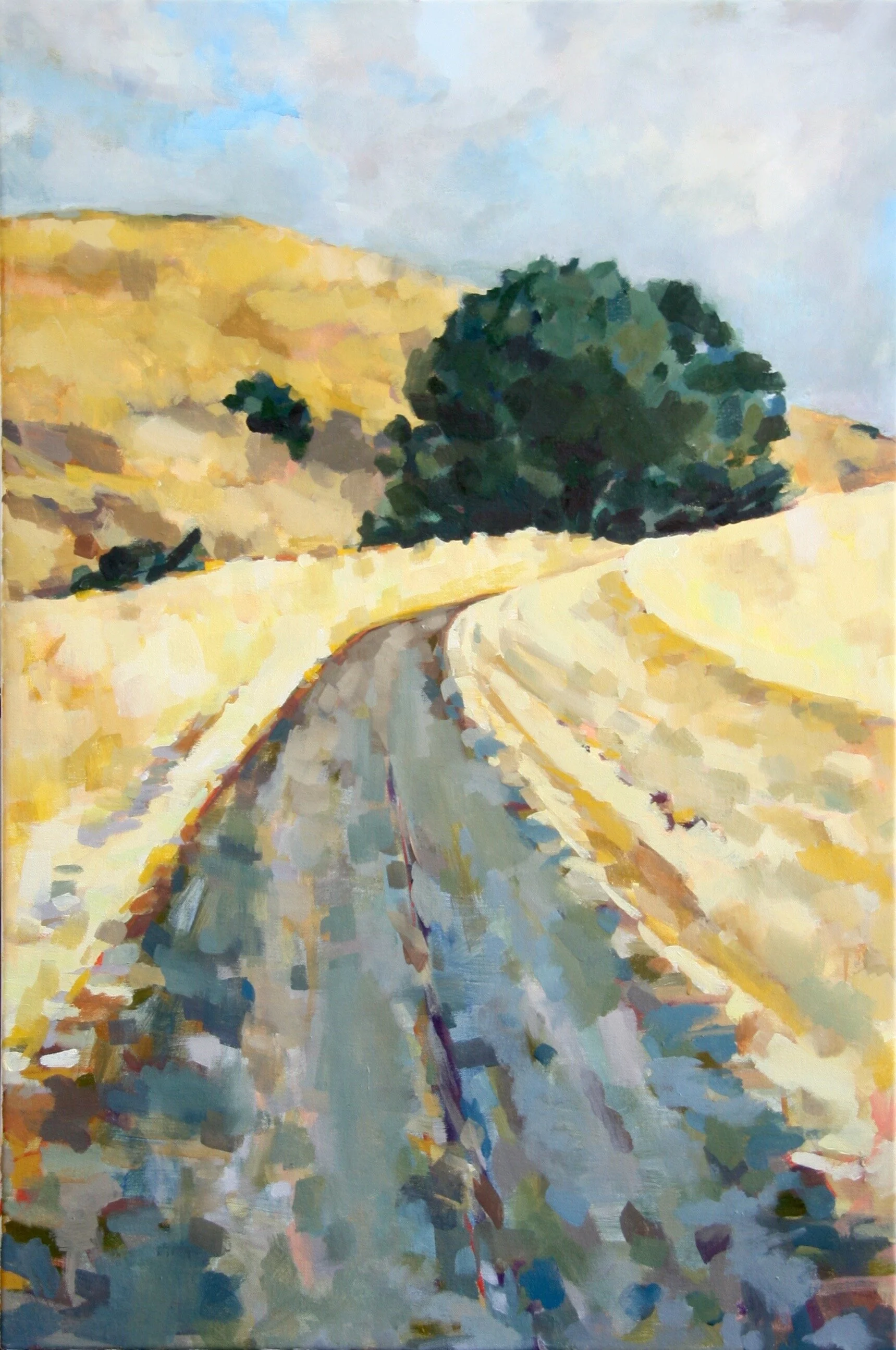 ‘Mt. Diablo III’ 2015 24” x 36” water soluble oil on canvas sold