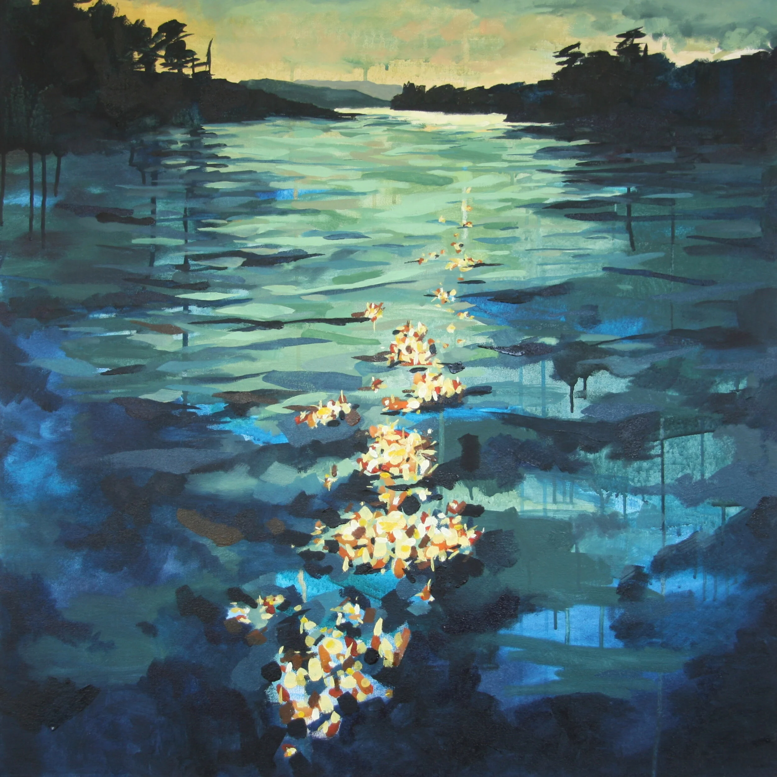 ‘Arise’ 2014 30” x 30” water soluble oil on canvas sold