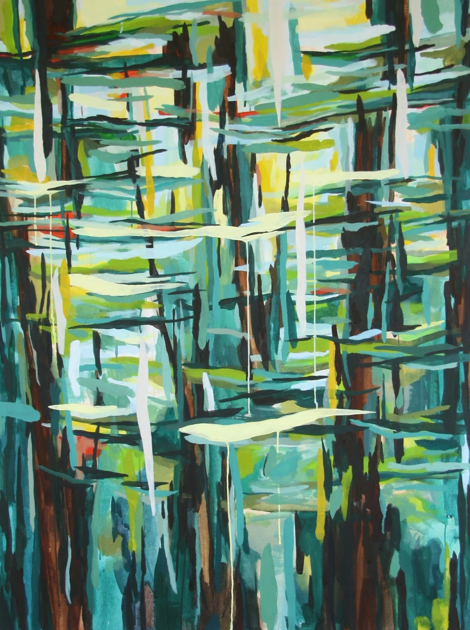 ‘Filter II’ 2014 36” x 48” water soluble oil on canvas sold