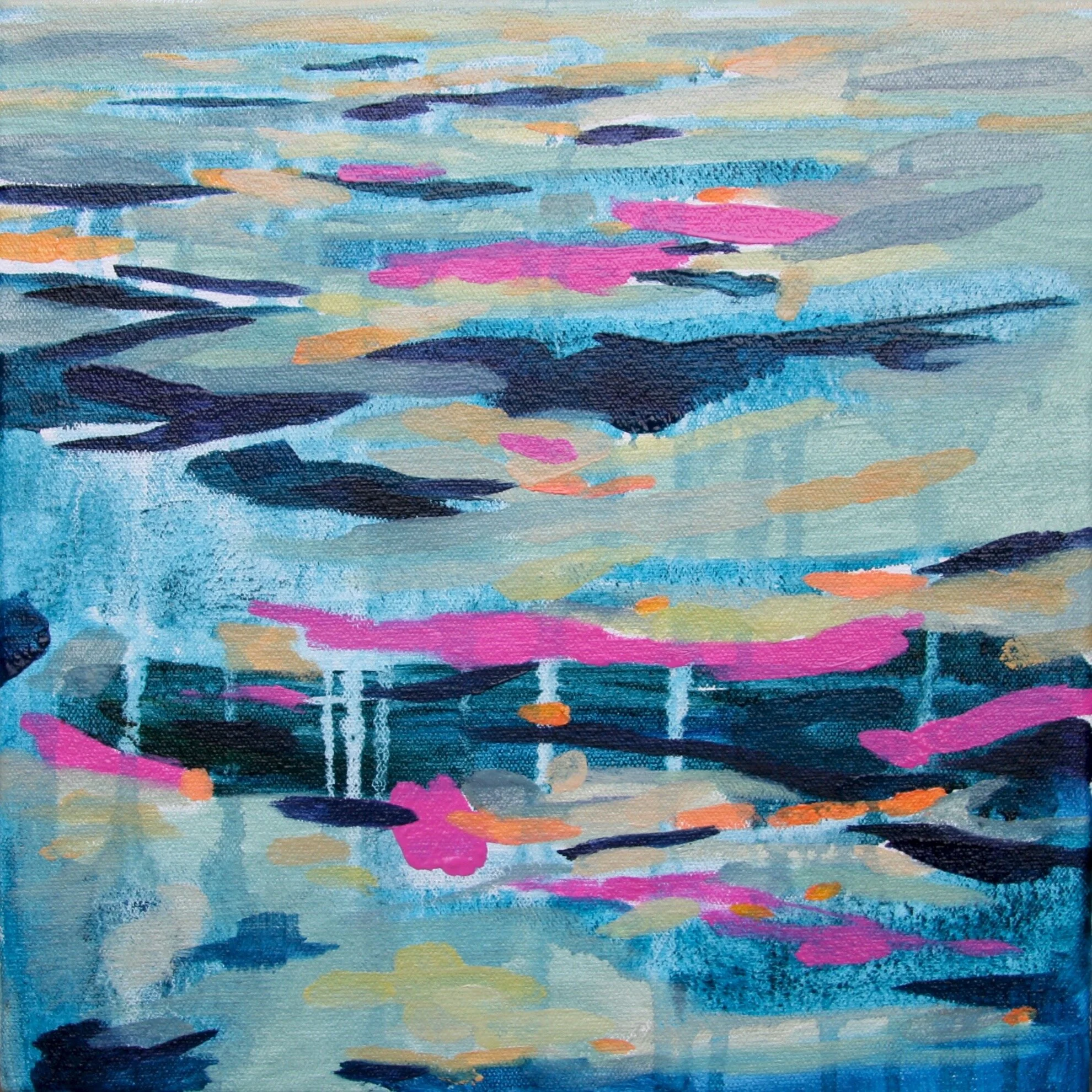 ‘Tilt Shift’ 2014 12” x 12” water soluble oil on canvas sold