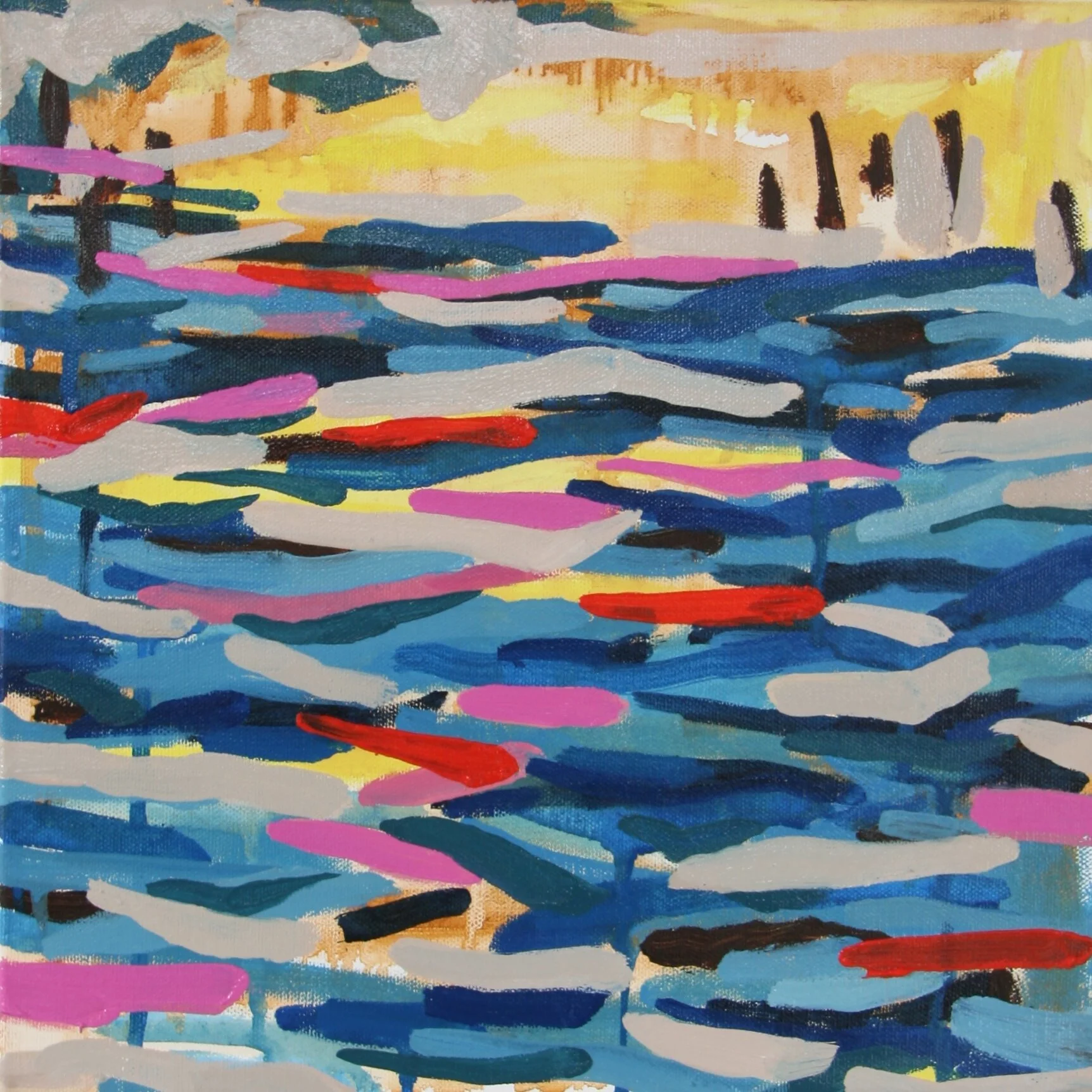 ‘Chop’ 2014 12” x 12” water soluble oil on canvas sold