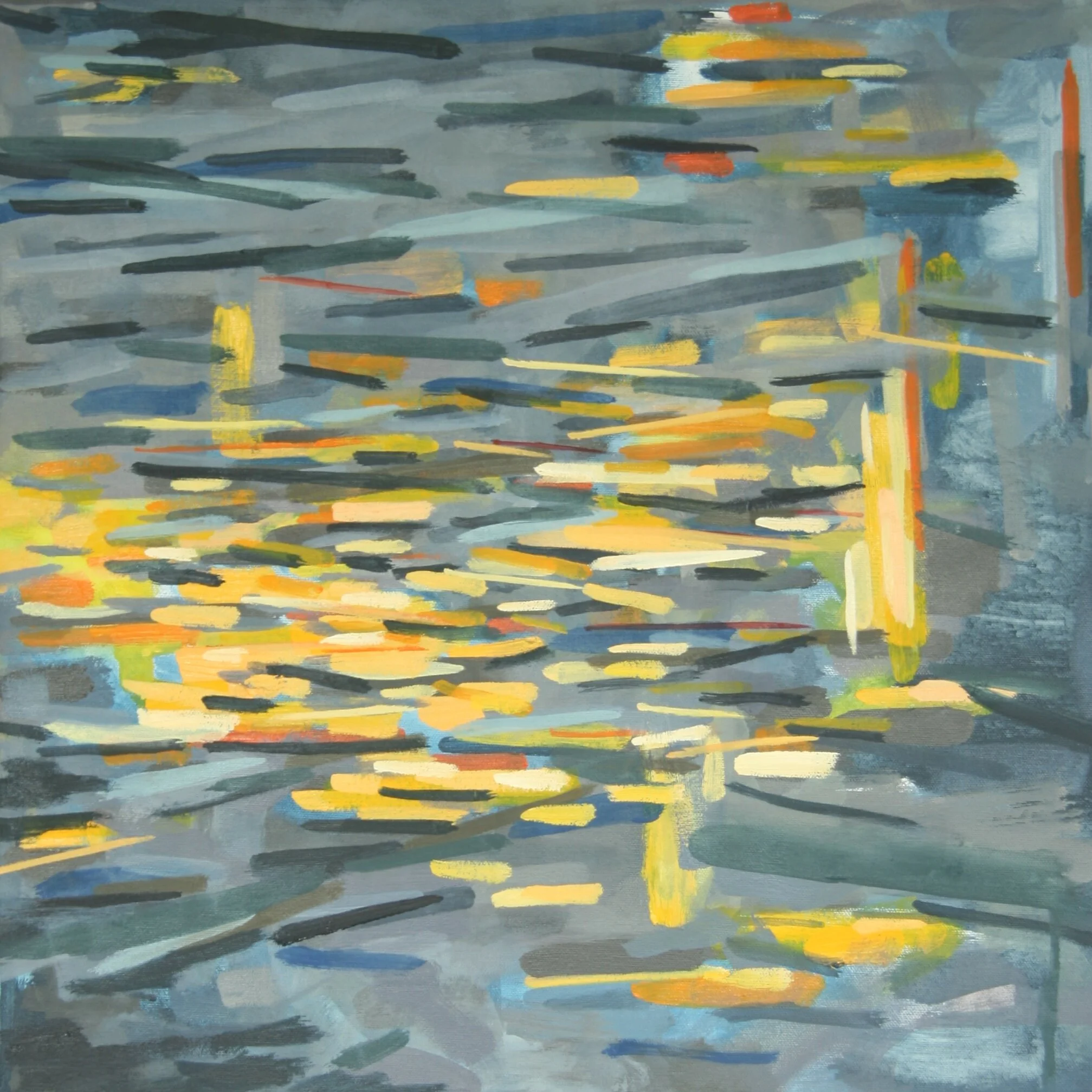 ‘Convergence I’ 2013 18” x 18” water soluble oil on canvas sold