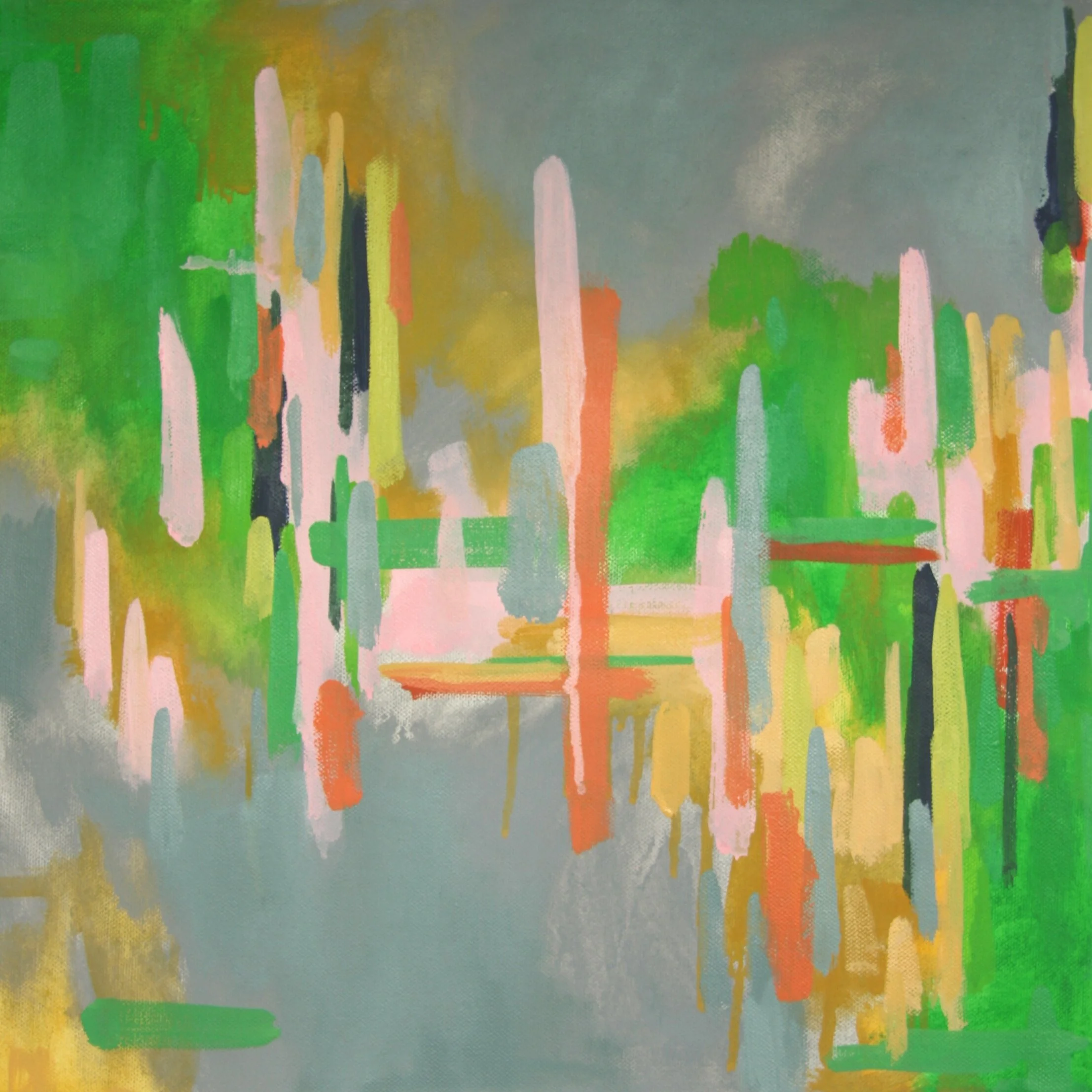 ‘One Thing Leads to Another’ 2013 16” x 16” water soluble oil on canvas sold