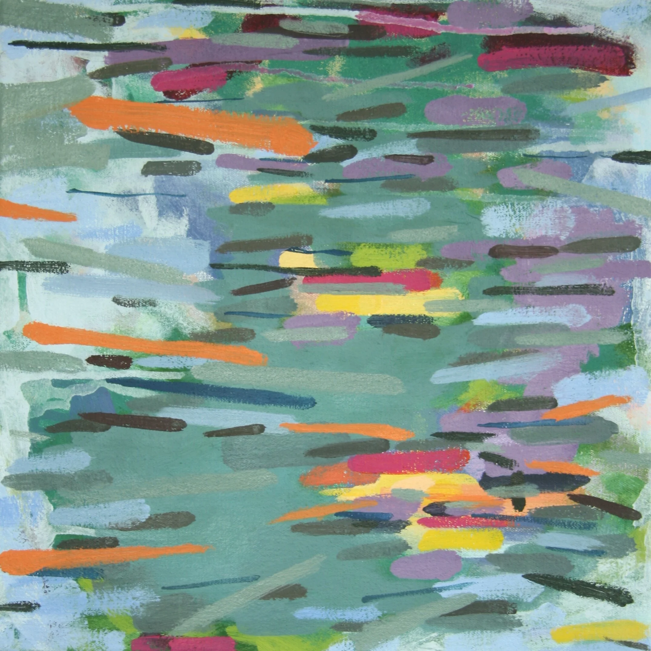‘Convergence II’ 2013 12” x 12” water soluble oil on canvas sold