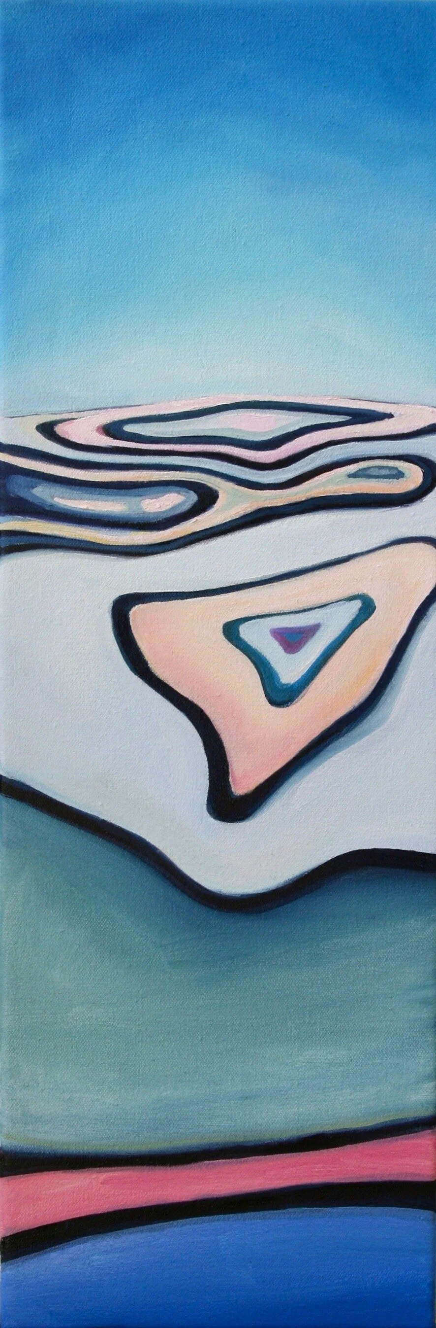 ‘Archipelago’20198” x 24”water soluble oil on canvasavailable