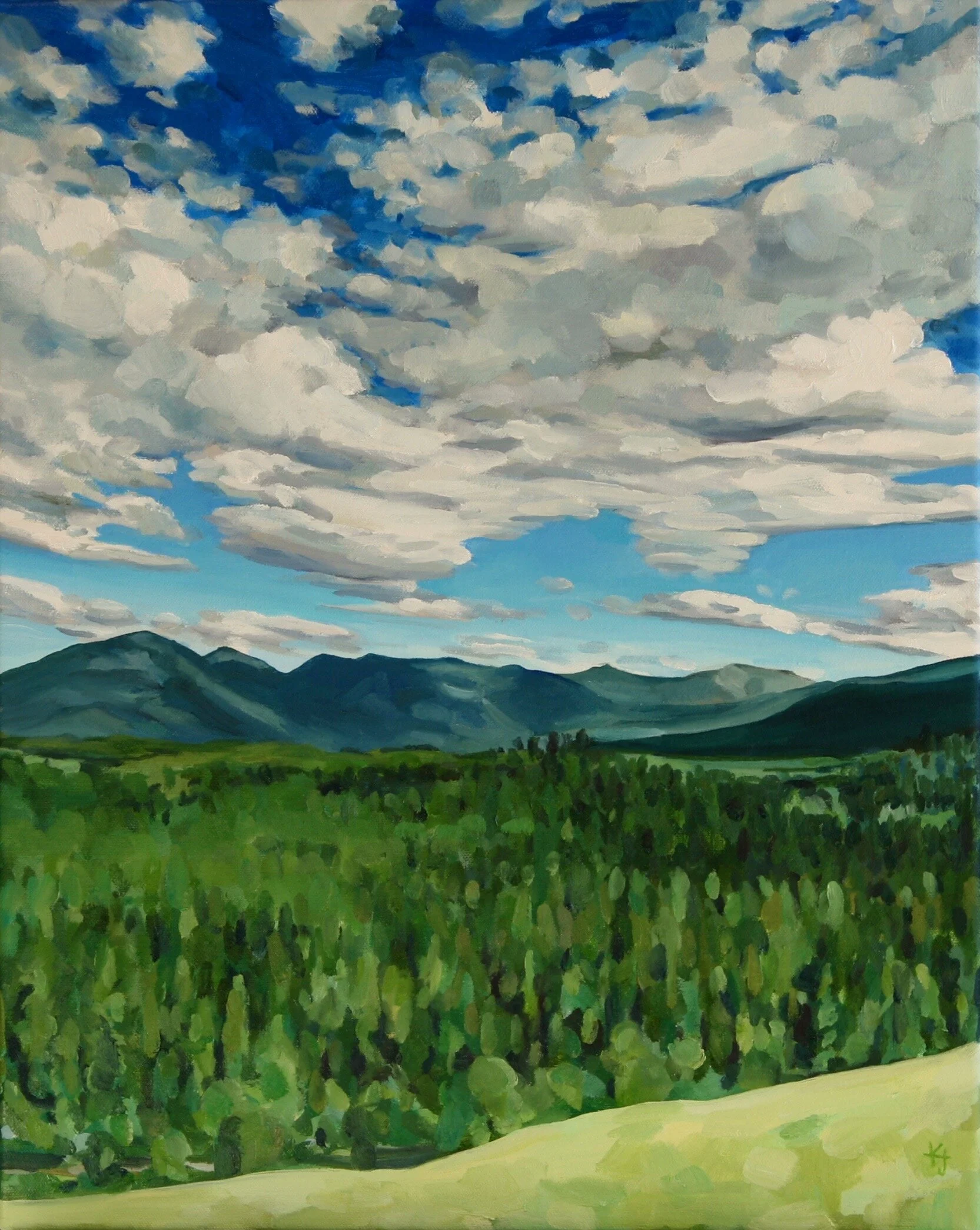 ‘Sea of Trees’201916” x 20”water soluble oil on canvassold